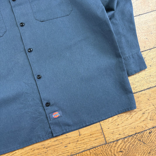 Vintage Dickies Grey Workwear Shirt - M