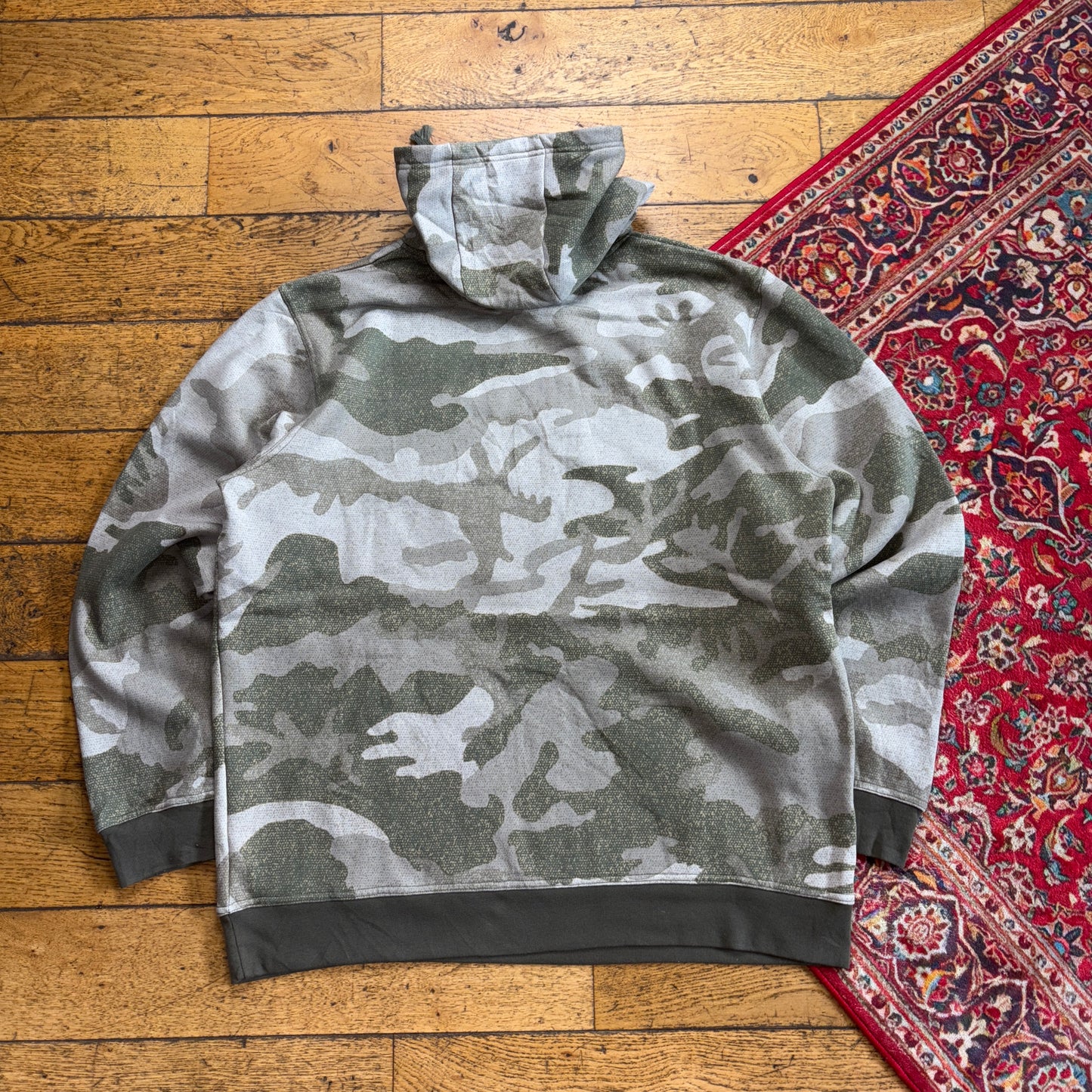 Vintage Realtree Camo Green Hoodie Sweatshirt - XL