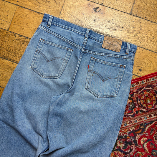 Vintage Levis 501 Baggy Tapered Blue Denim Jeans - 34S