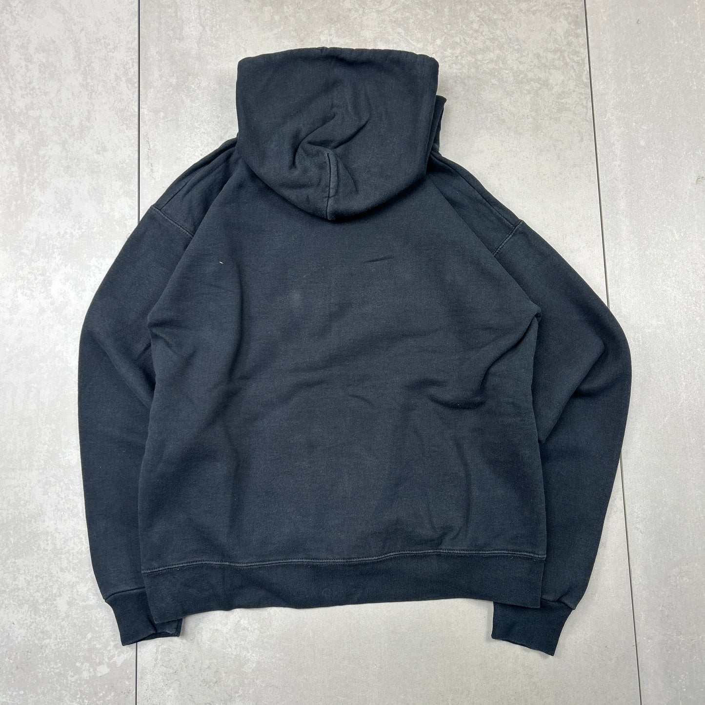 Vintage Thrasher Flames Black Hoodie Sweatshirt - S