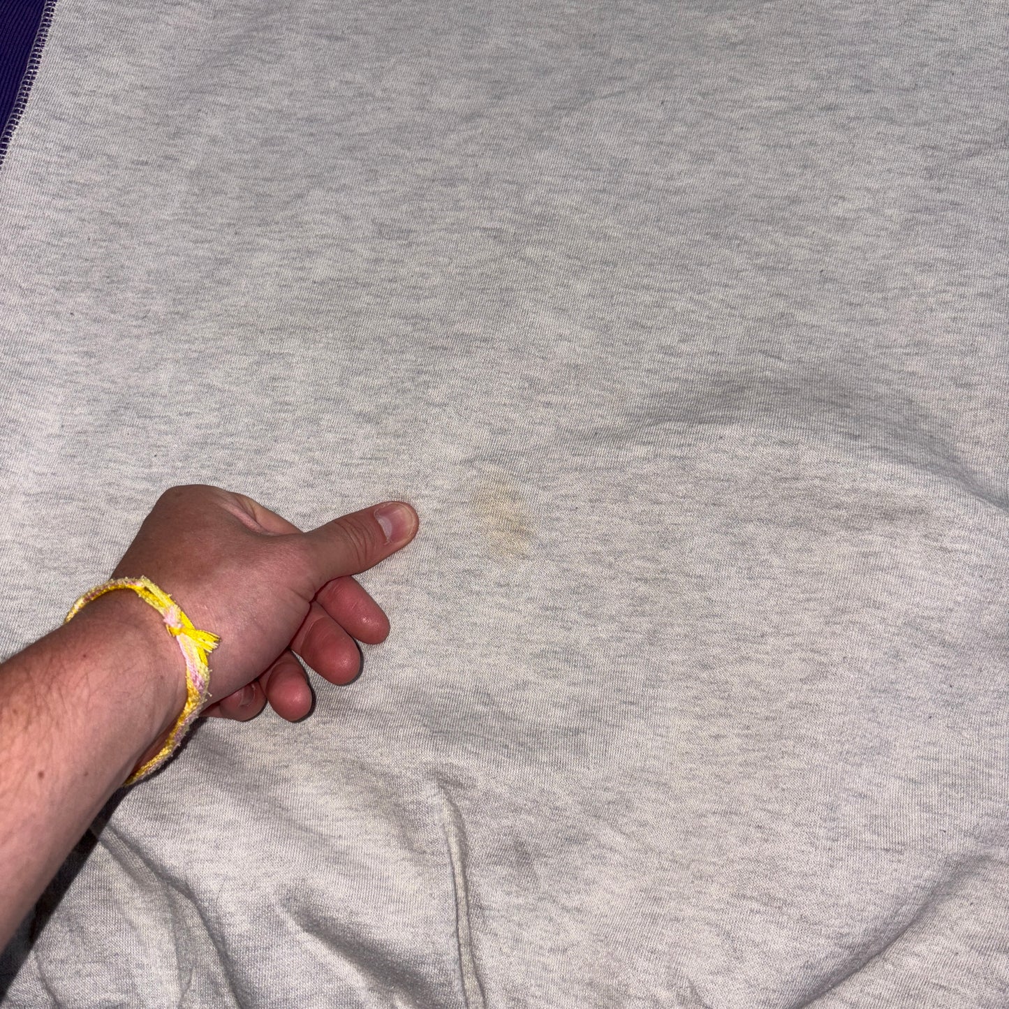 Vintage 90s Nike Force Basketball Grey Purple Embroidered Sweatshirt - XL