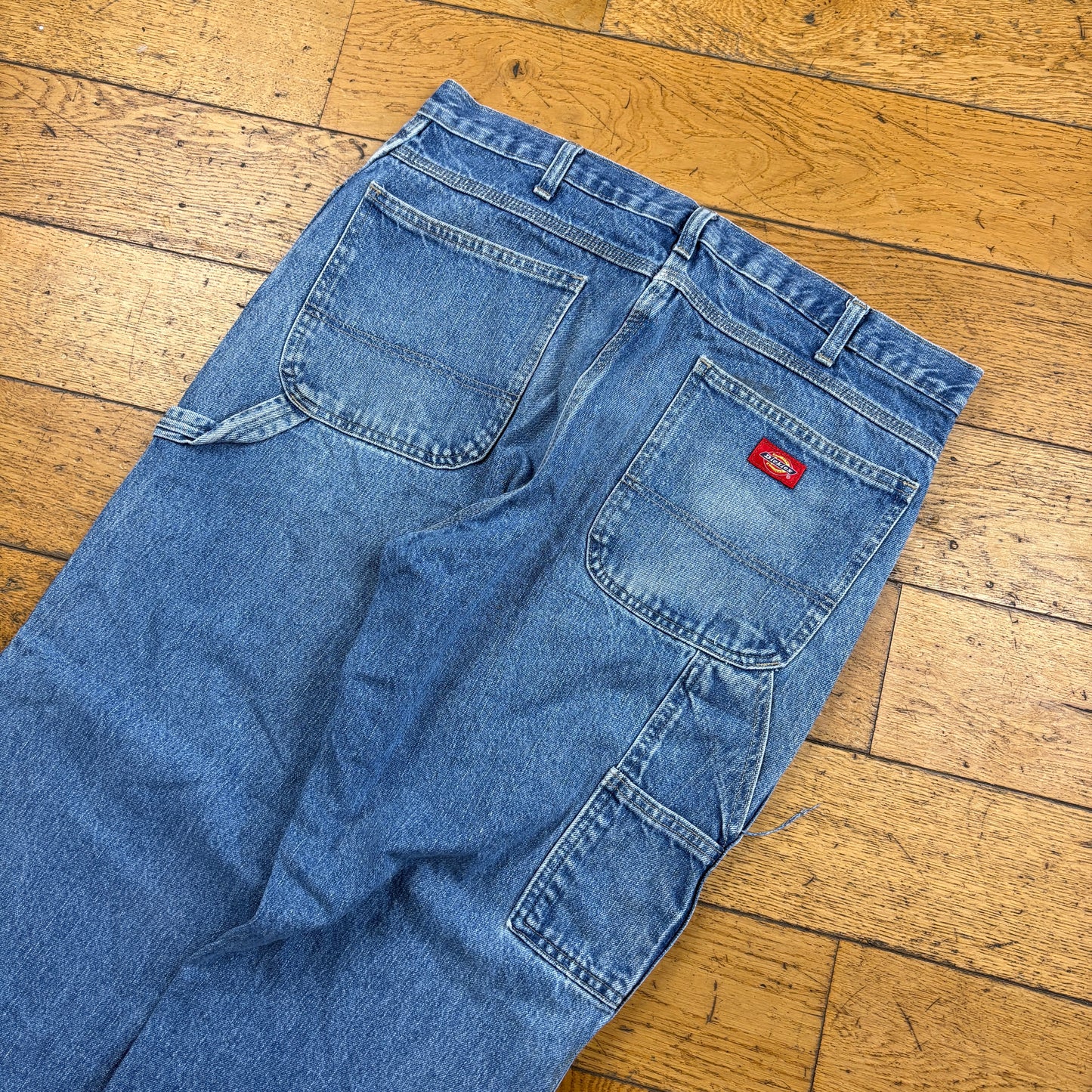Vintage Dickies Blue Workwear Carpenter Baggy Jeans - 36
