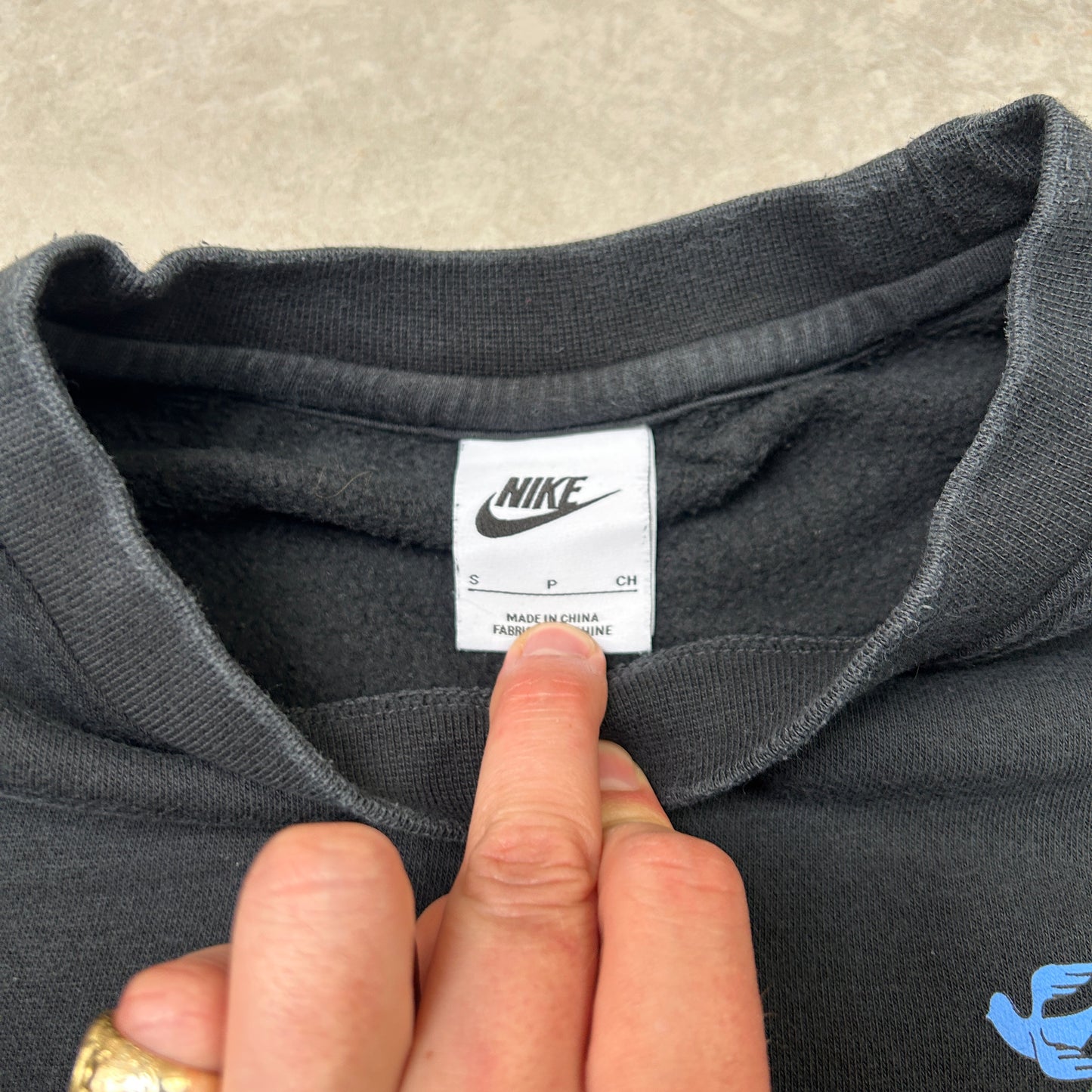 Vintage Nike Have a Nike Day Graphic Black Sweatshirt - S