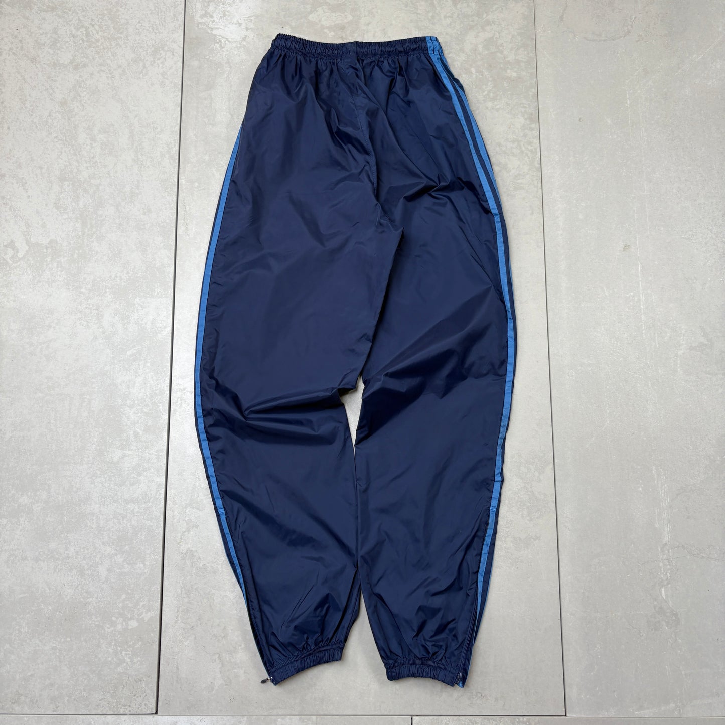 Vintage Adidas Navy Baggy Tracksuit Sweatpants Track Pants Bottoms - Size 6