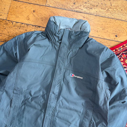 Vintage Berghaus Blue Green Hiking Gorpcore Jacket Coat - M