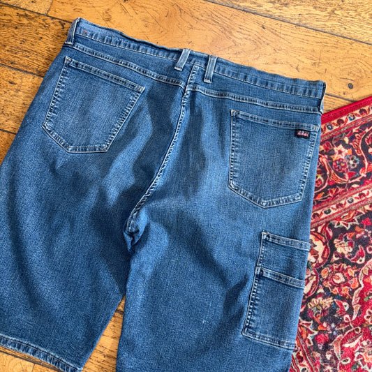 Vintage Dickies Workwear Carpenter Blue Baggy Shorts - 40