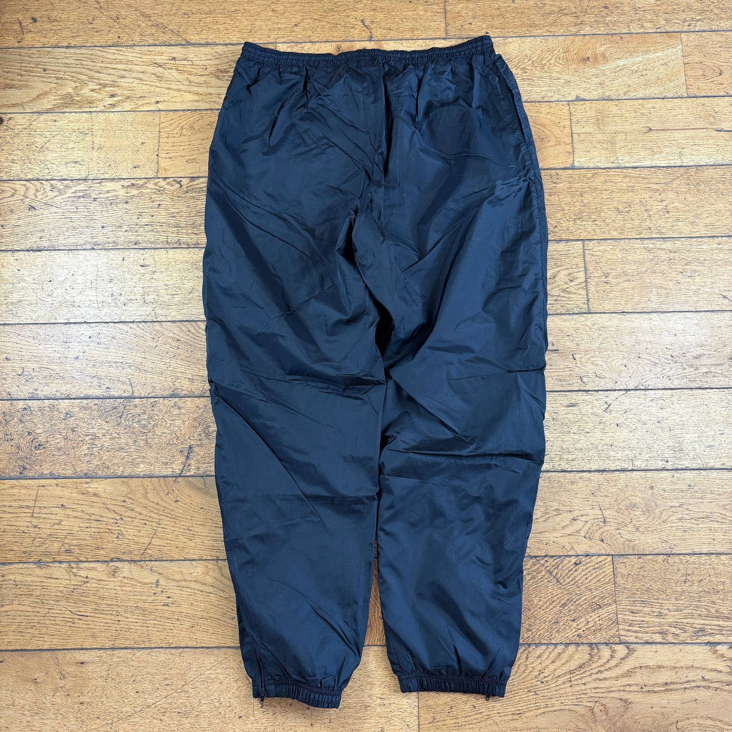 Vintage Nike Black Baggy Tracksuit Sweatpants Track Pants Bottoms - Size 16/18