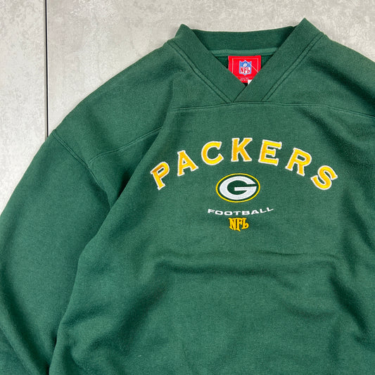 Vintage NFL Green Bay Packers Embroidered Sweatshirt - XL