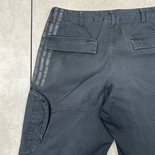 Vintage Adidas Black Baggy Shorts - M