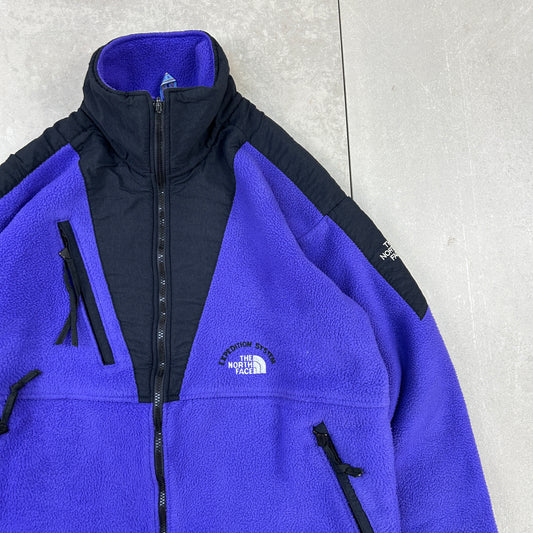 Vintage 90s North Face Rare Expedition System Purple Denali Fleece - XL