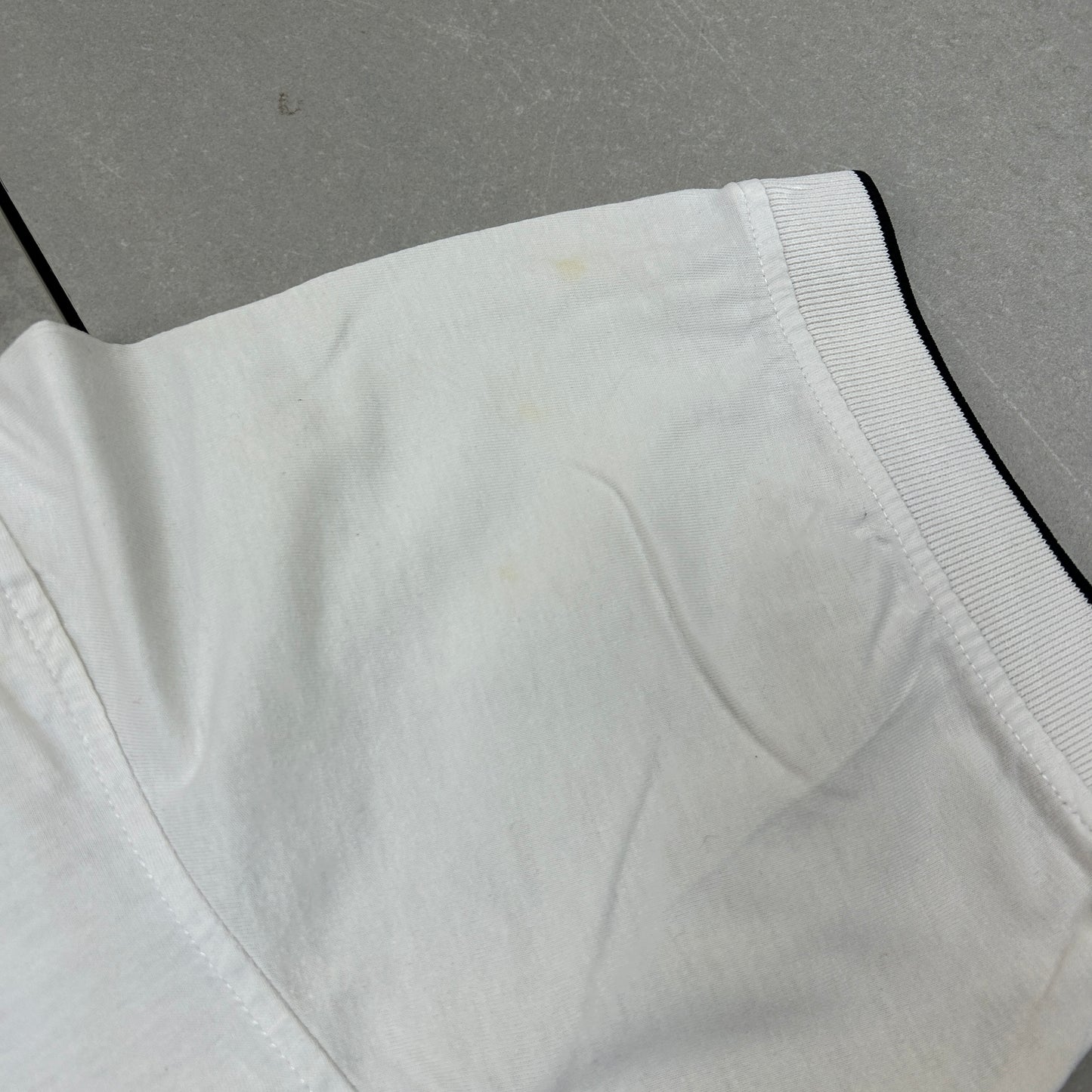 Vintage Nike Swoosh White Embroidered T-Shirt - L
