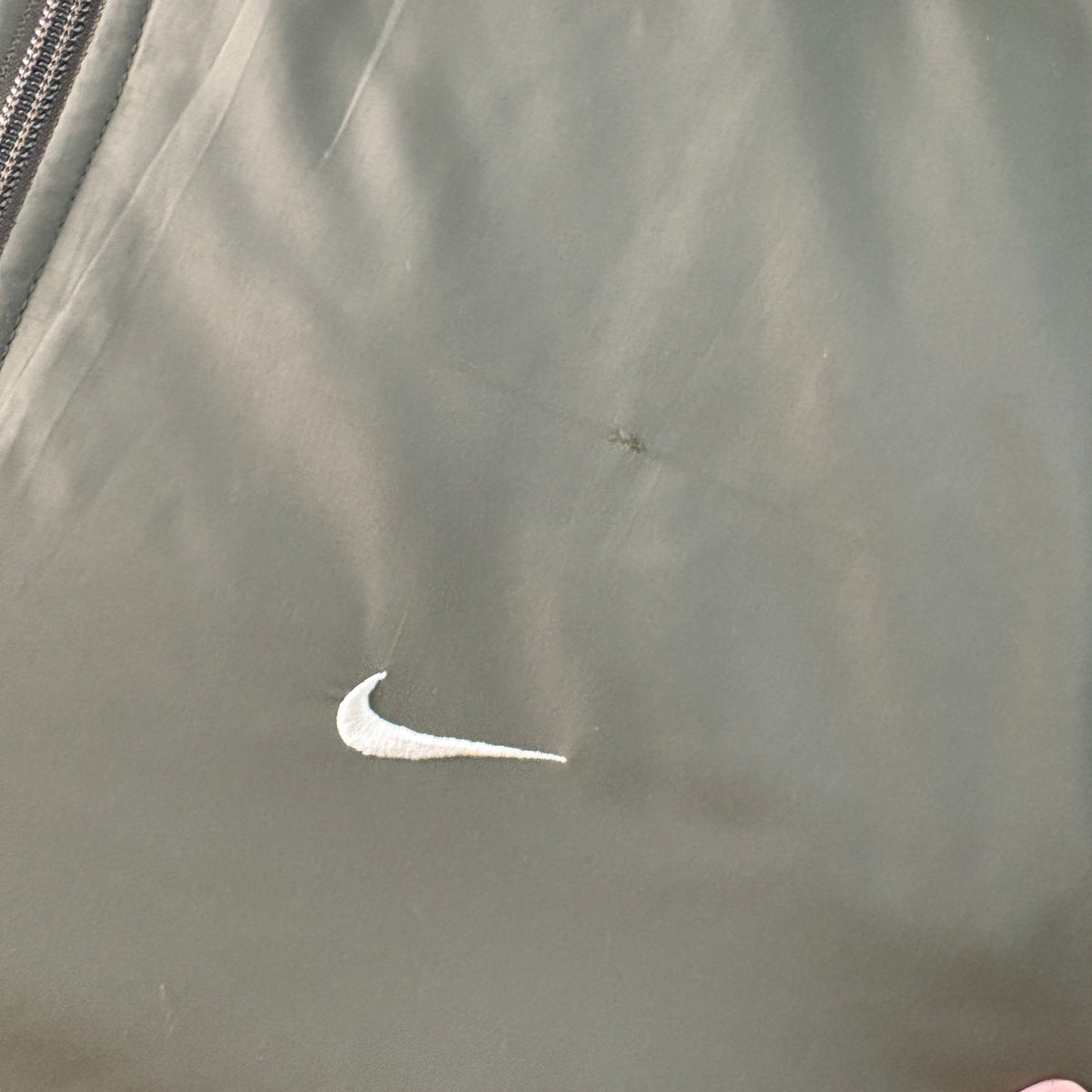 Vintage Nike 00s Y2K Swoosh Green Parka Coat Puffer Jacket - M