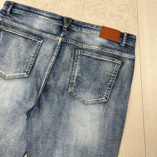 Vintage Hip Hop Baggy Shorts Blue Jorts - 40