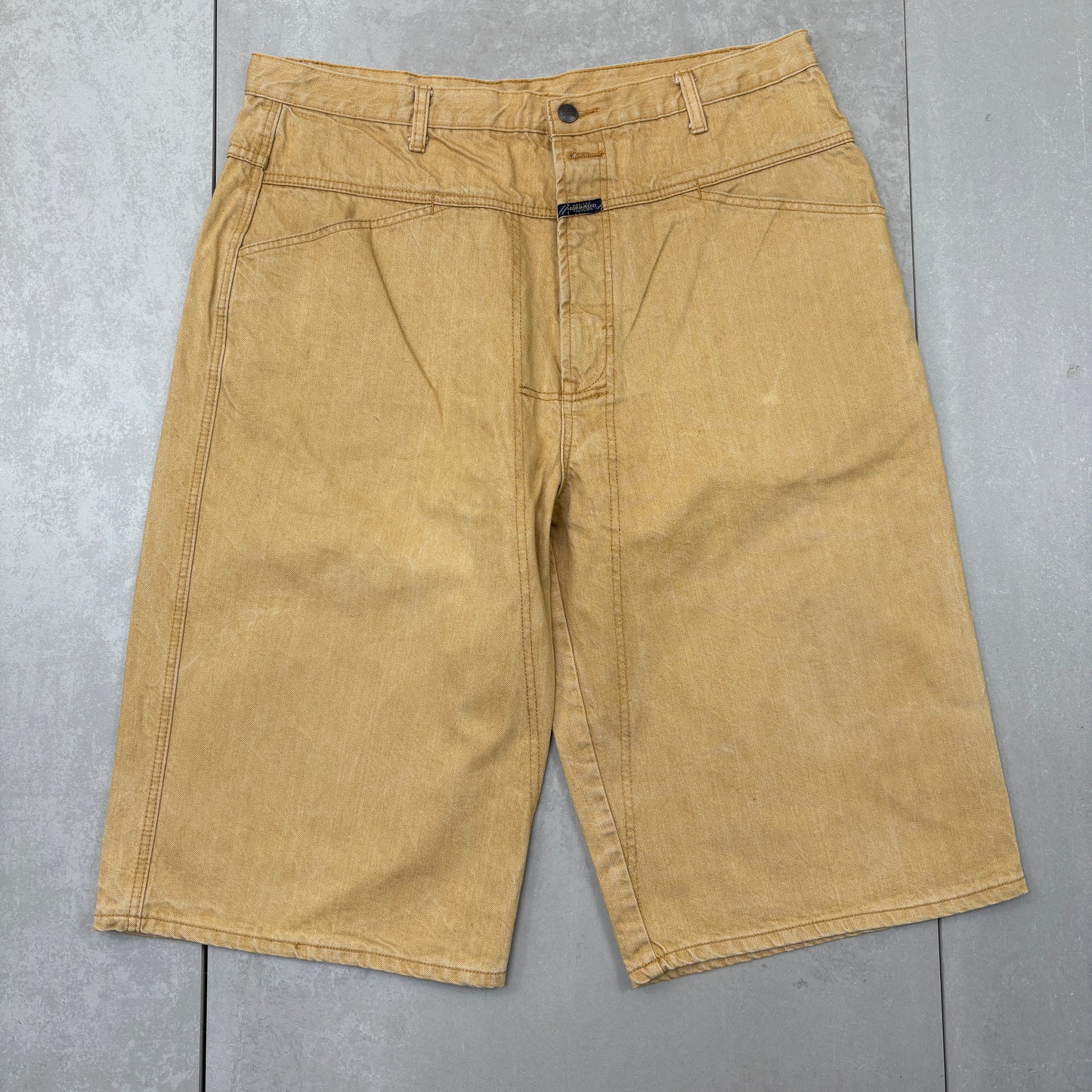 Vintage Marithe Francois Girbaud Brown Hip Hop Baggy Shorts Jorts - 38