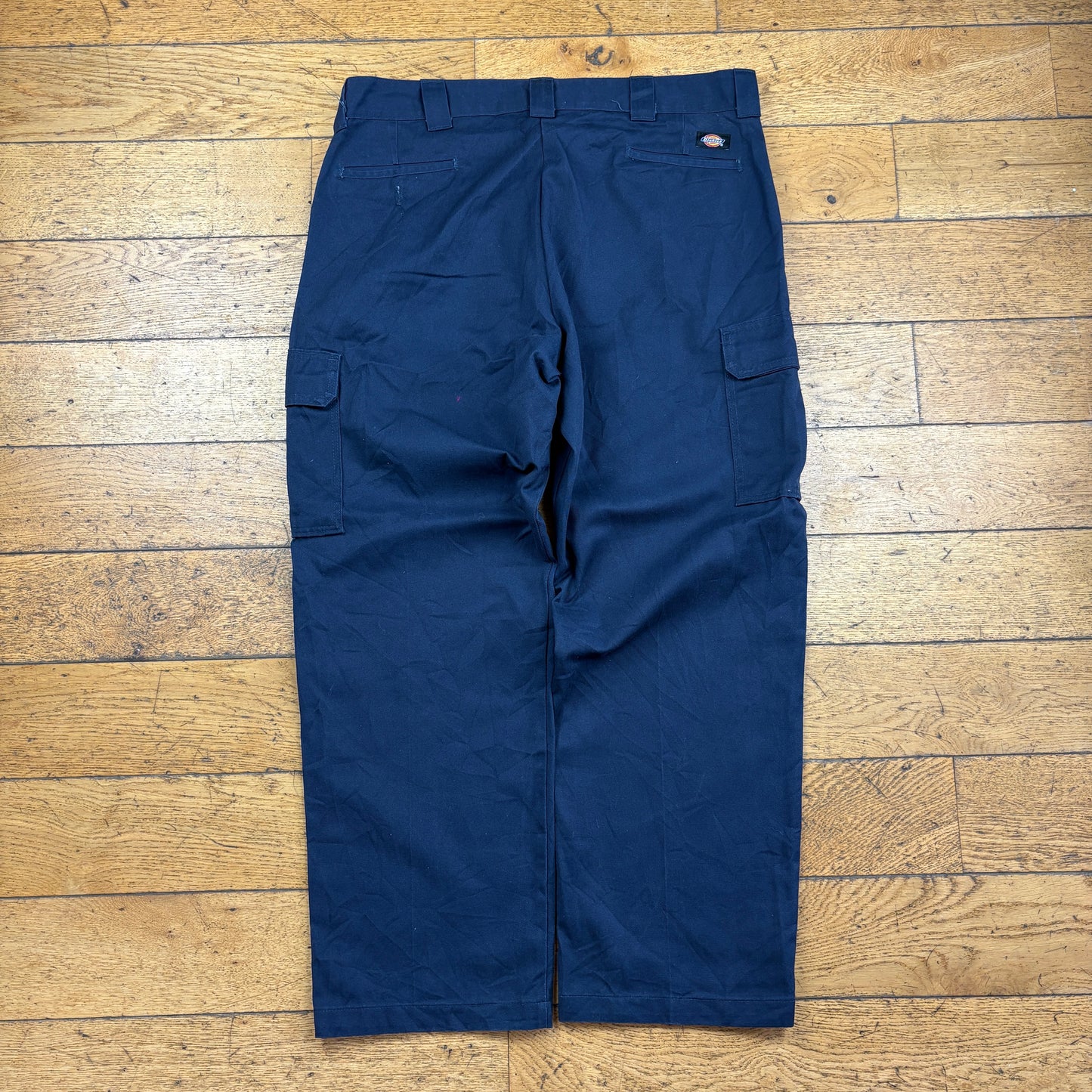 Vintage Dickies 874 Navy Cargo Skate Trousers - 40