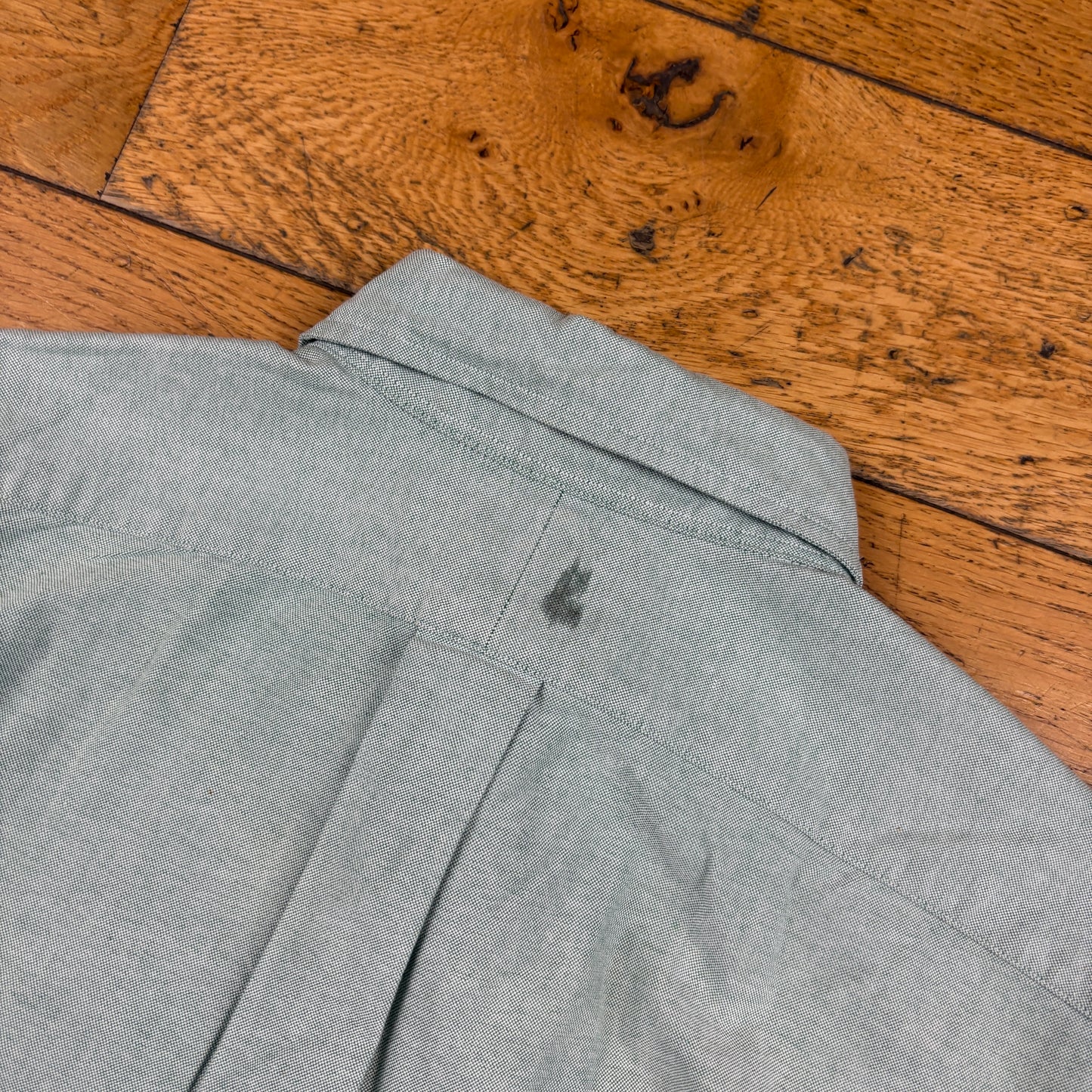 Vintage Ralph Lauren Light Blue Green Embroidered Shirt - M