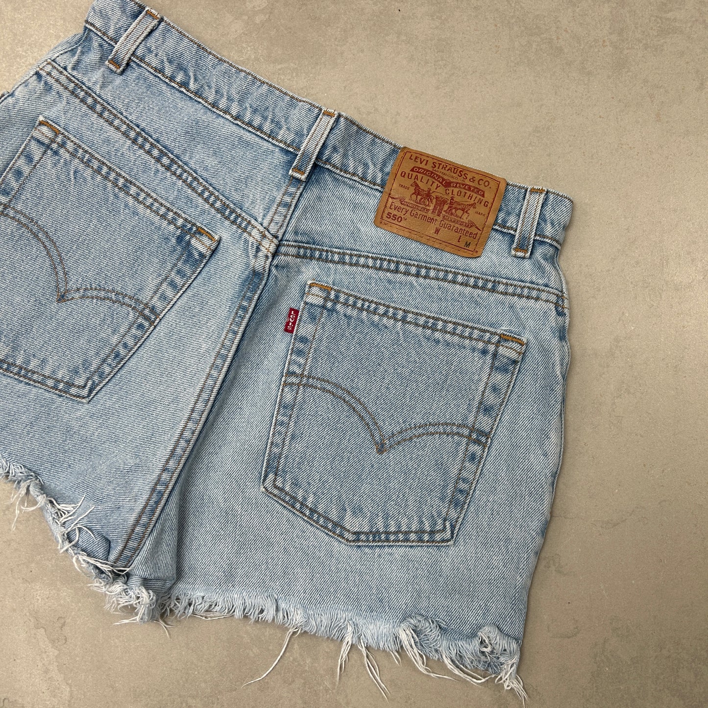 Vintage Levis Womens Blue Denim Shorts - 12