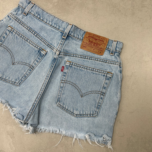 Vintage Levis Womens Blue Denim Shorts - 12