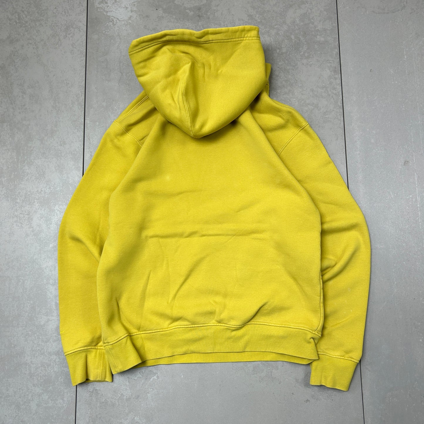 Vintage Nike Jordan Yellow Embroidered Hoodie Sweatshirt - S