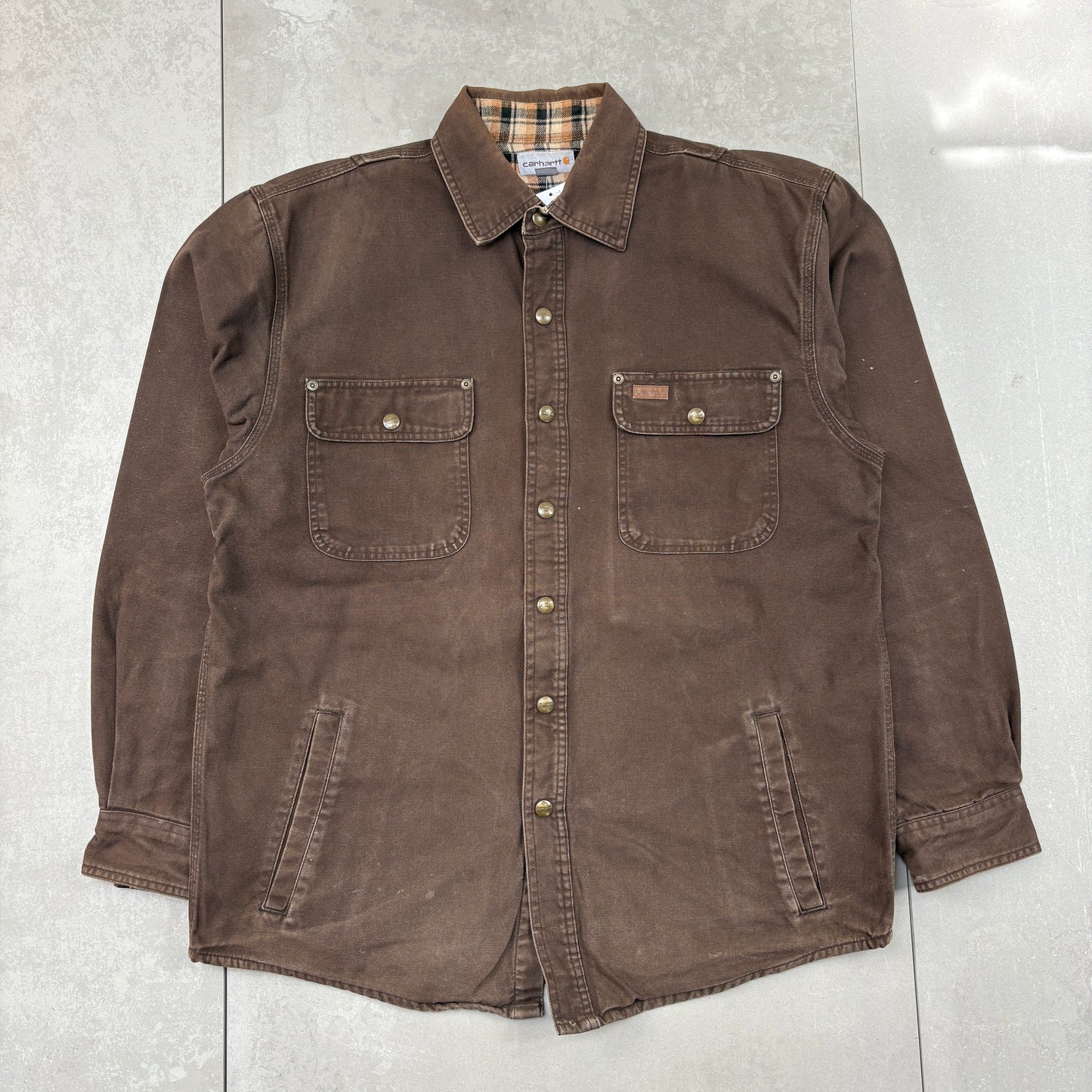 Vintage Carhartt Michigan Chore Brown Workwear Jacket - M