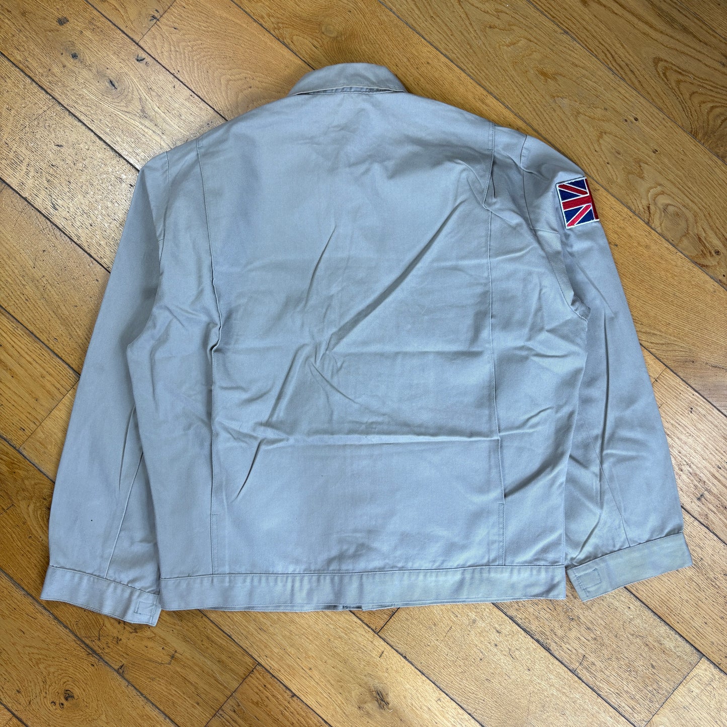 Vintage Audi Workwear Grey Detroit Cropped Harrington Jacket - M
