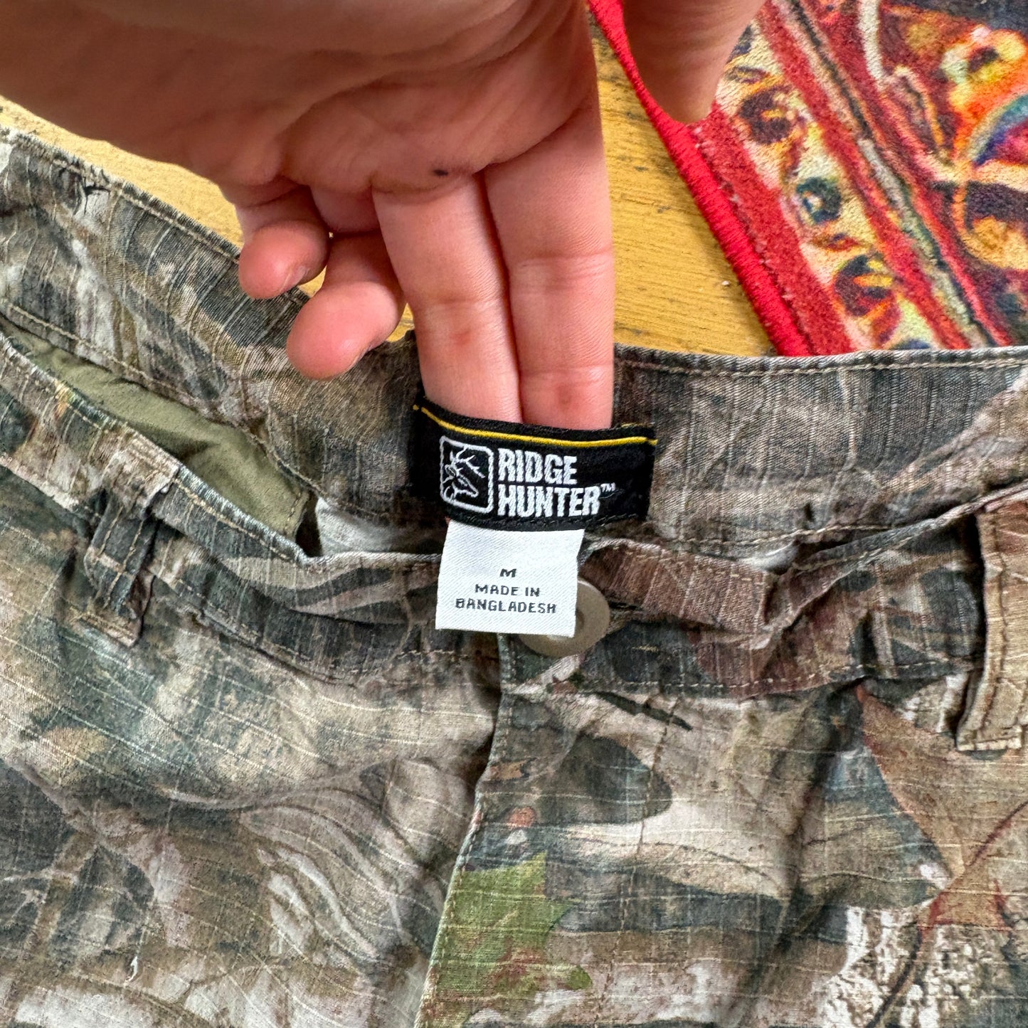 Vintage Real Tree Camo Green Hunting Workwear Trousers - 34