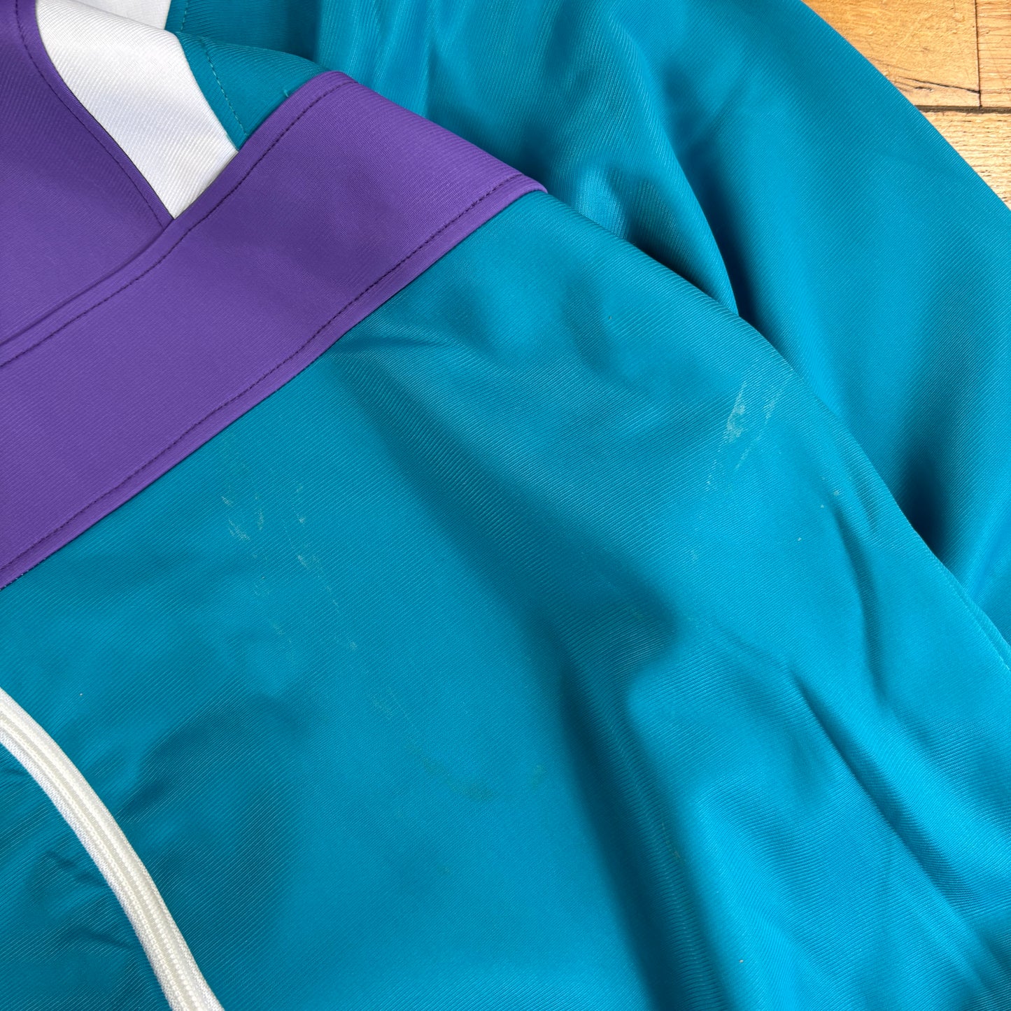 Vintage 90s Spalding Blue Tracksuit Track Shell Windbreaker Jacket - L
