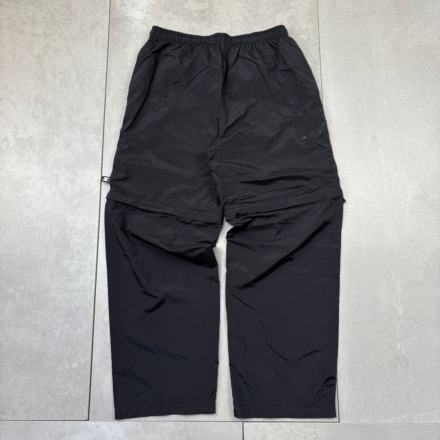 Vintage Starter Black Baggy Tracksuit Sweatpants Track Pants Bottoms - M