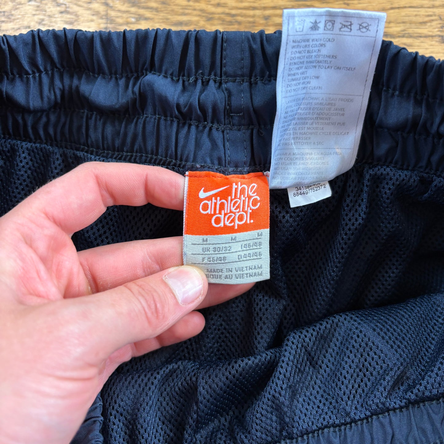 Vintage Nike Navy Baggy Tracksuit Sweatpants Track Pants Bottoms - M