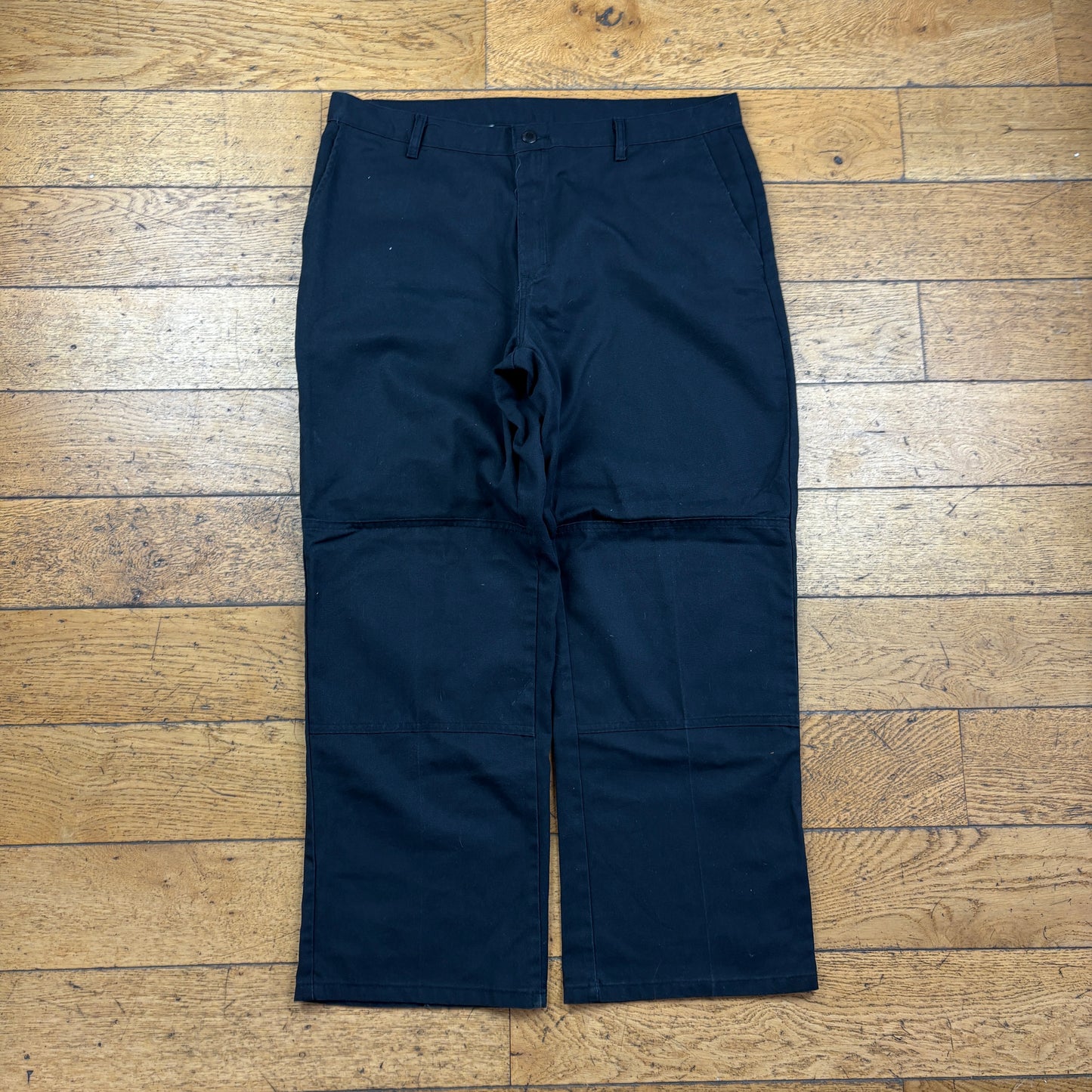 Vintage Dickies 874 Black Baggy Skate Trousers - 38