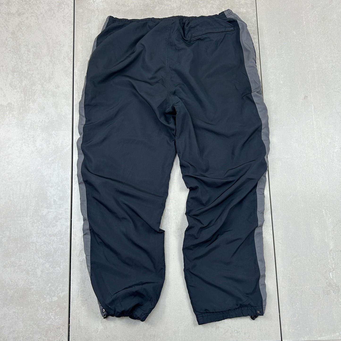 Vintage Champion Black Baggy Tracksuit Sweatpants Track Pants Bottoms - L