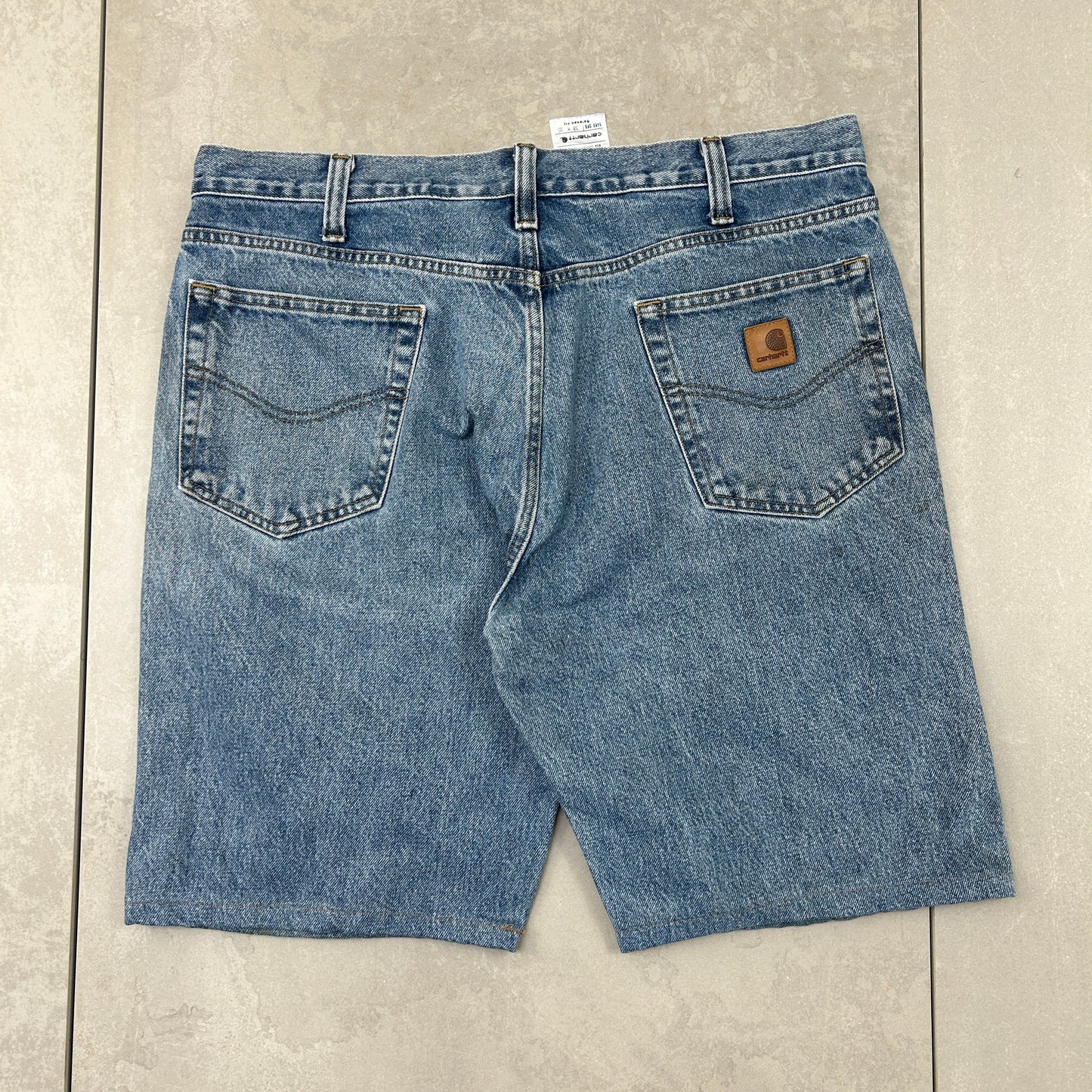Vintage Carhartt Workwear Baggy Blue Carpenter Shorts - 38