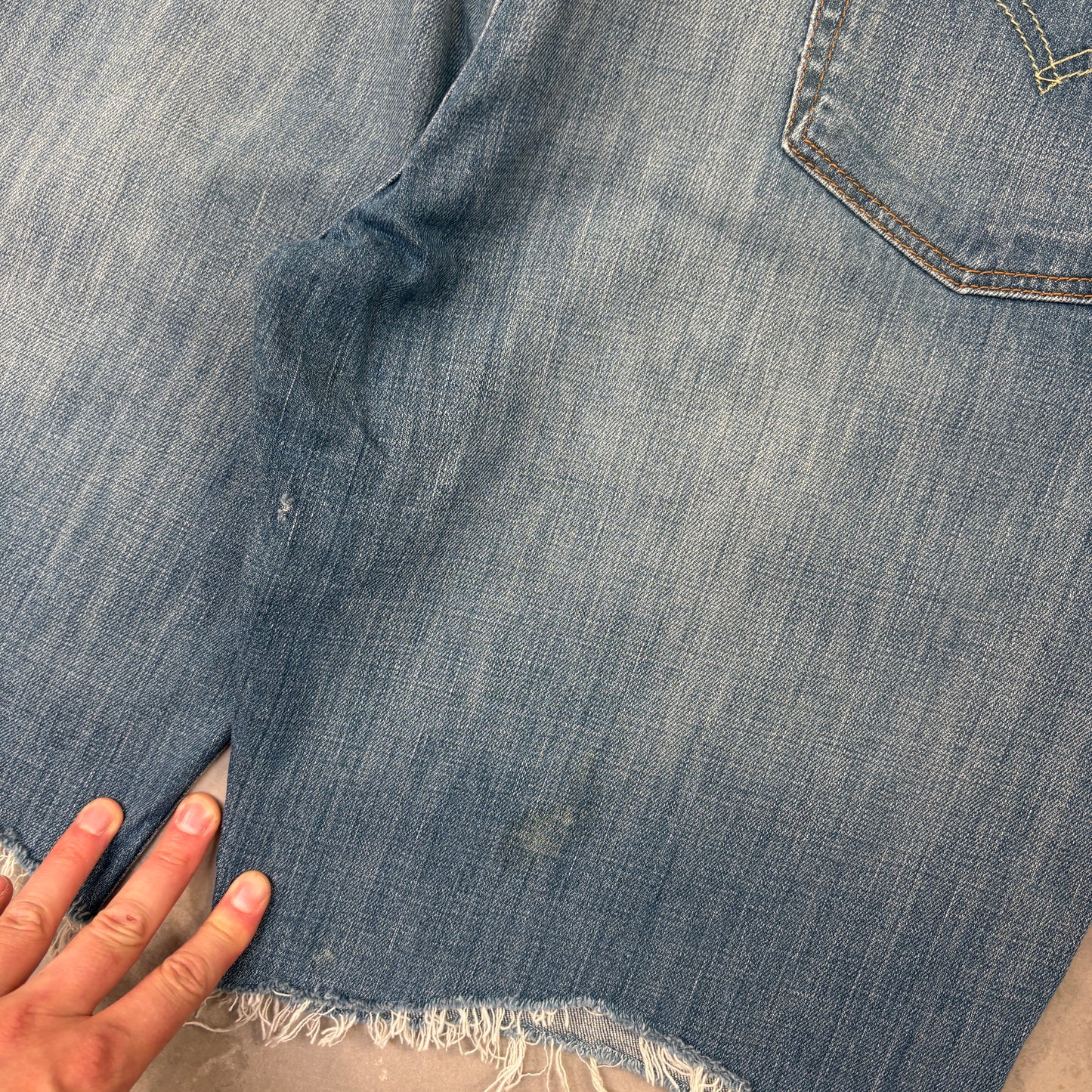 Vintage Levis Blue Denim Shorts - 38