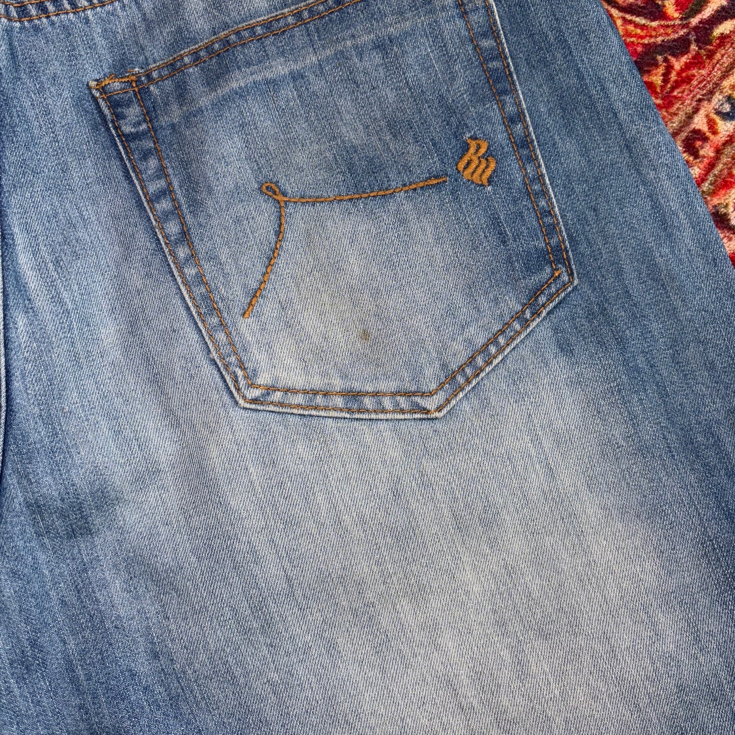 Vintage Rocawear Embroidered Hip Hop Baggy Blue Shorts Jorts - 36