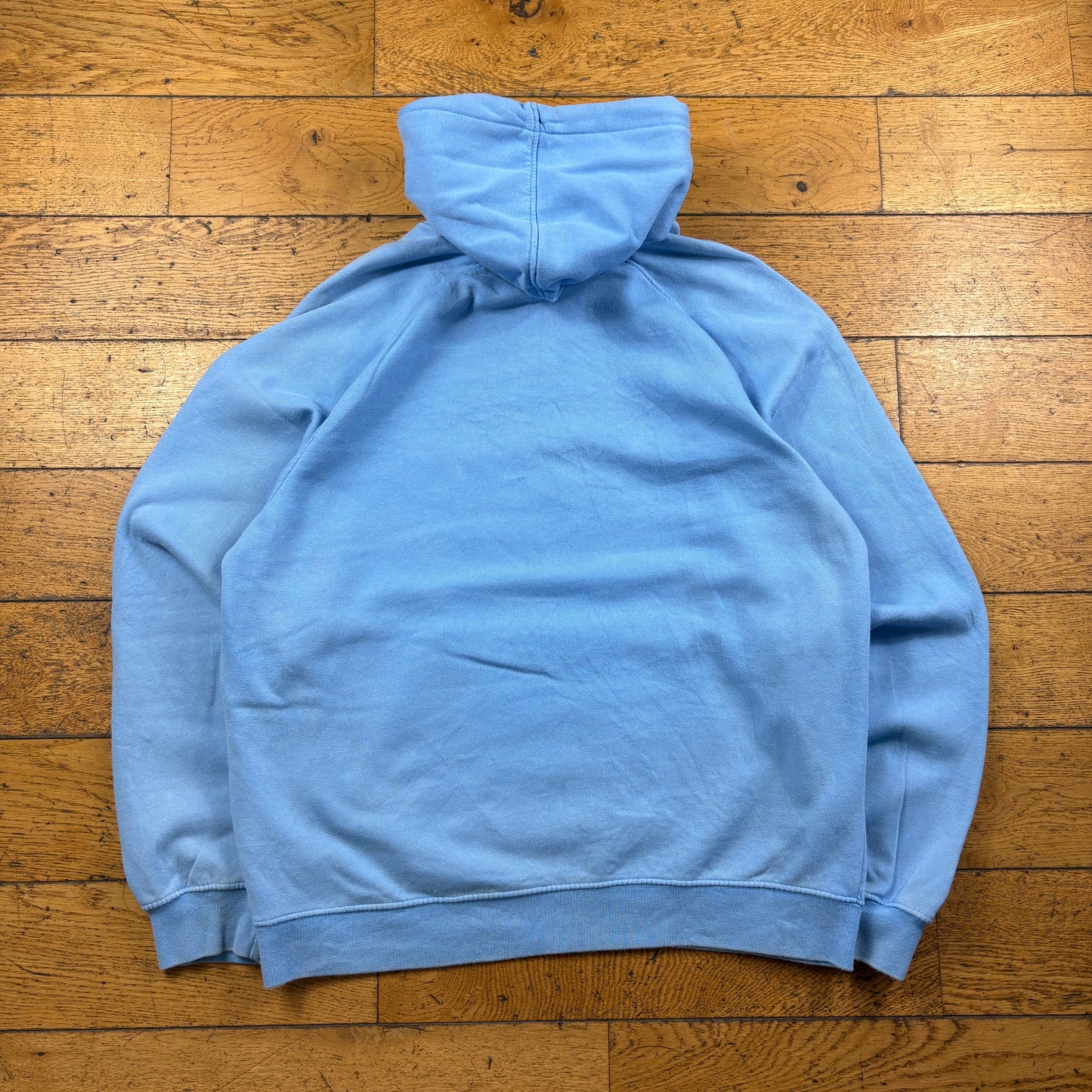 Vintage Nike Blue Embroidered Hoodie Sweatshirt - L