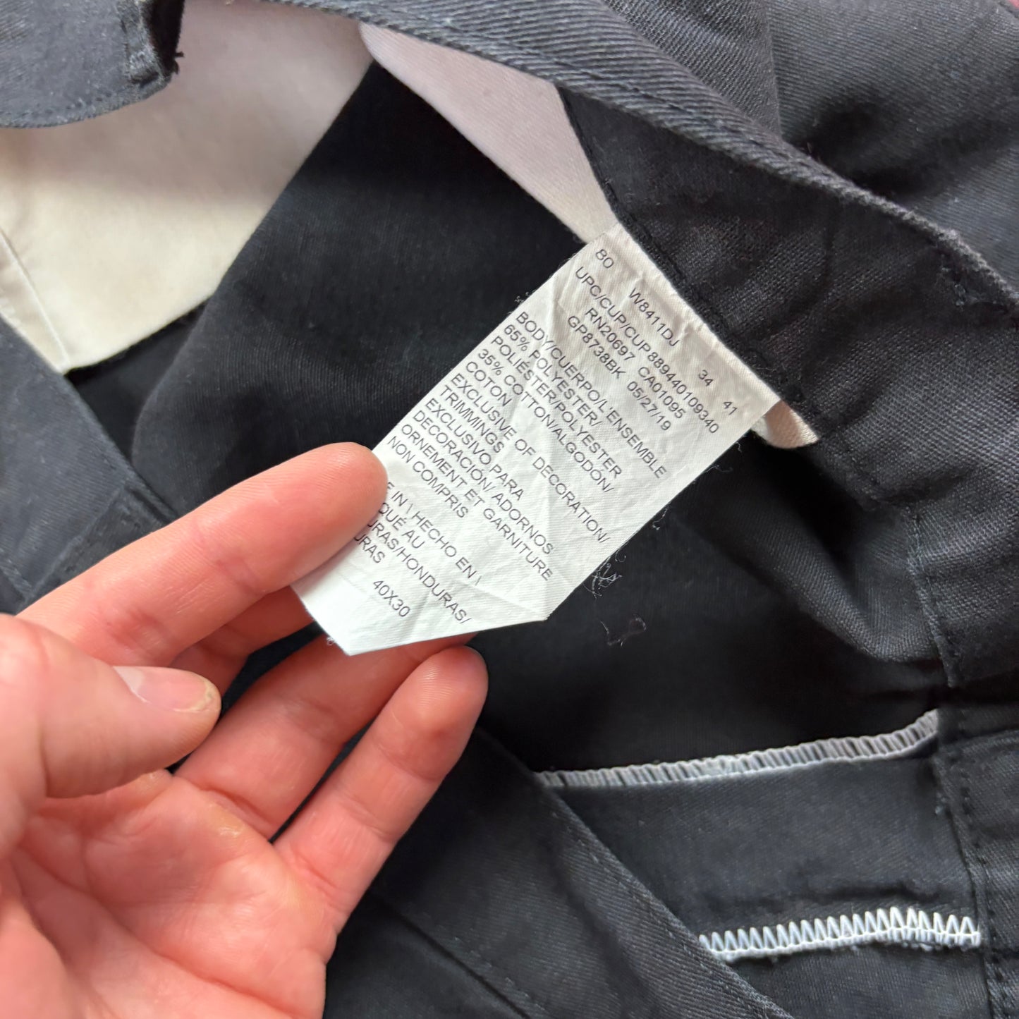 Vintage Dickies 874 Black Skate Trousers - 40