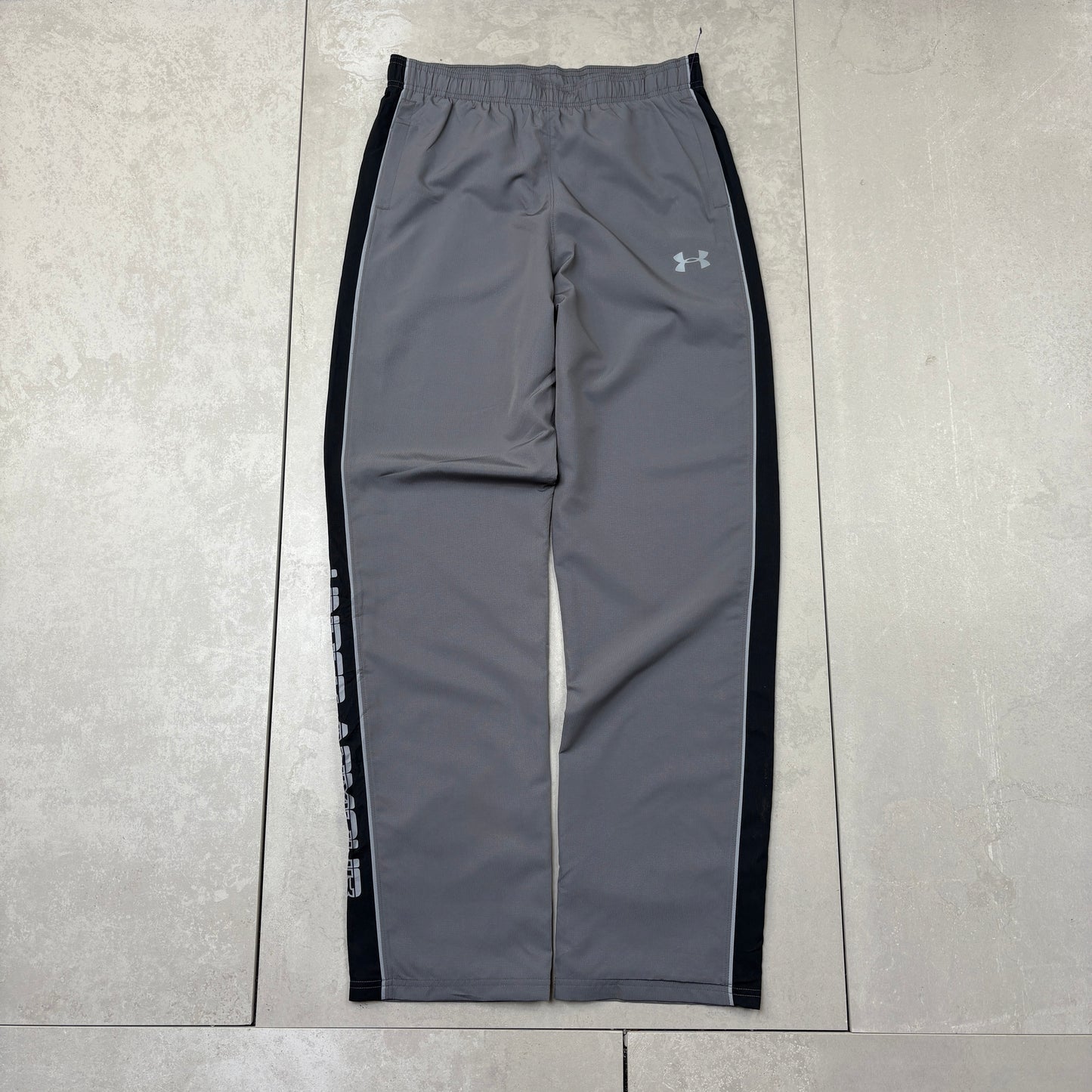 Vintage Under Armour Grey Baggy Tracksuit Sweatpants Track Pants Bottoms - S