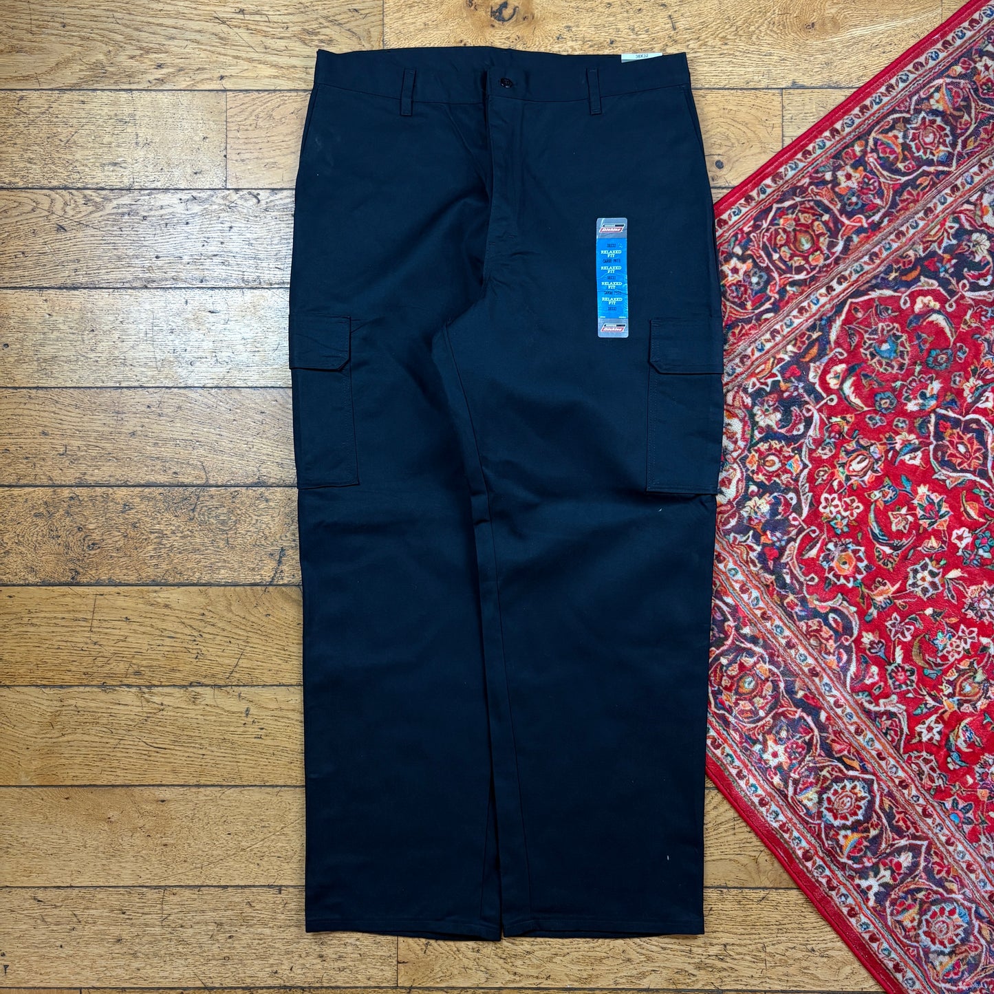 Vintage Dickies 874 Black Baggy Skate Chino Trousers - 38