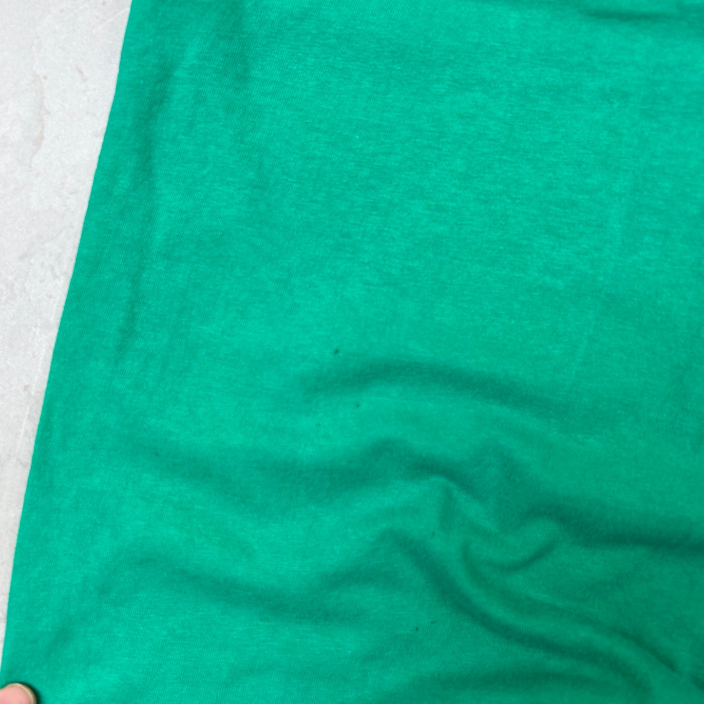 Vintage 90s Single Stitch Skiing Graphic Green T-Shirt - S