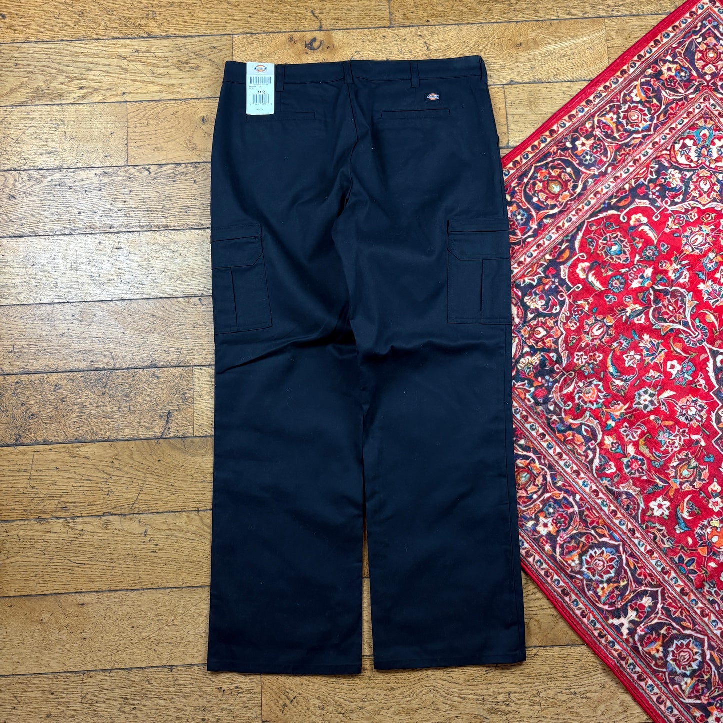 Vintage Dickies 874 Womens Black Skate Trousers - Size 18