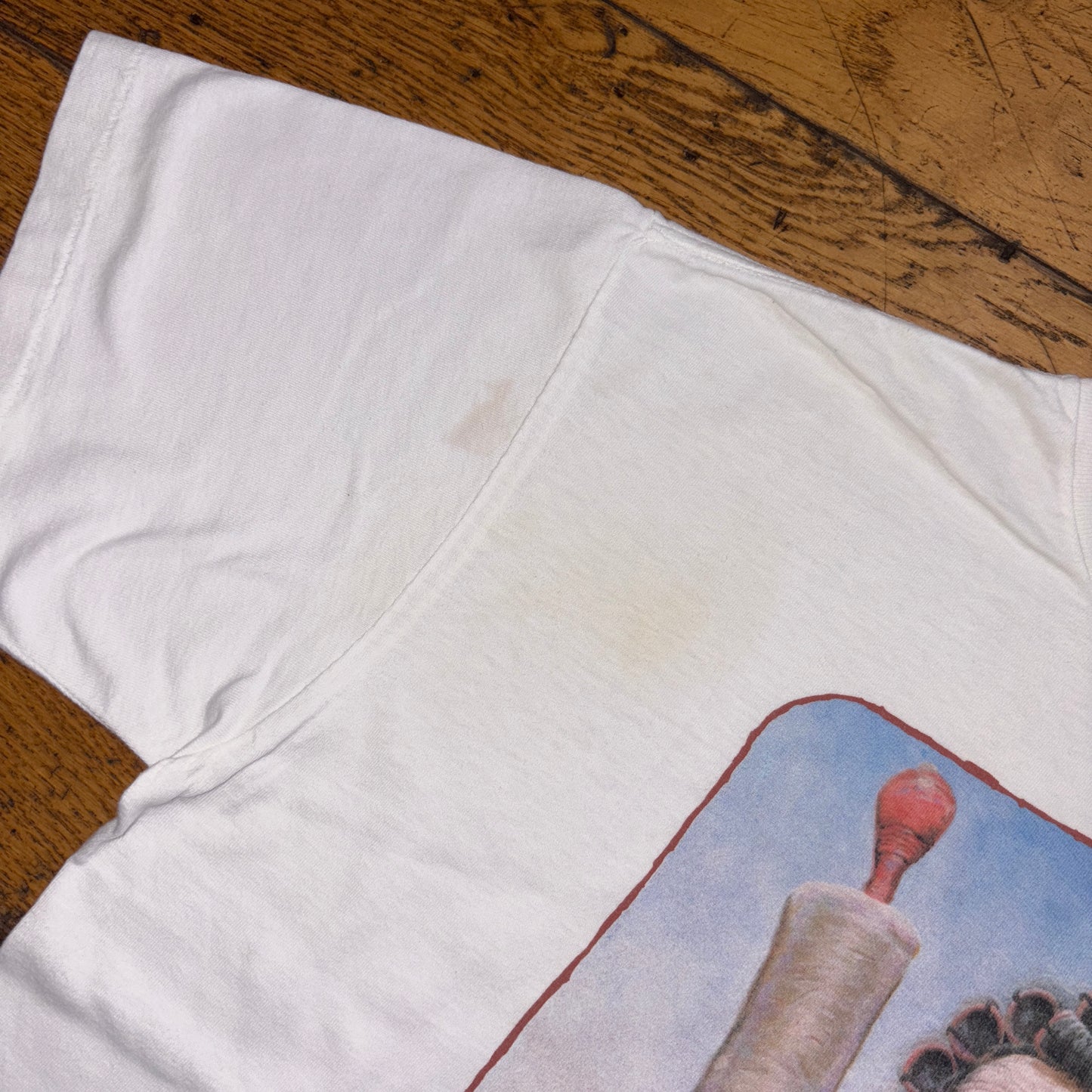 Vintage 1992 Mum White Funny Single Stitch Graphic T-Shirt - M