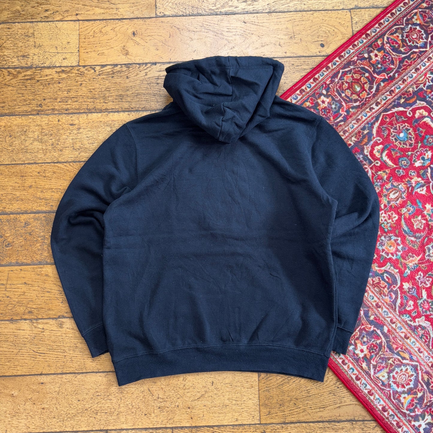 Vintage Realtree Camo Black Hoodie Sweatshirt - M