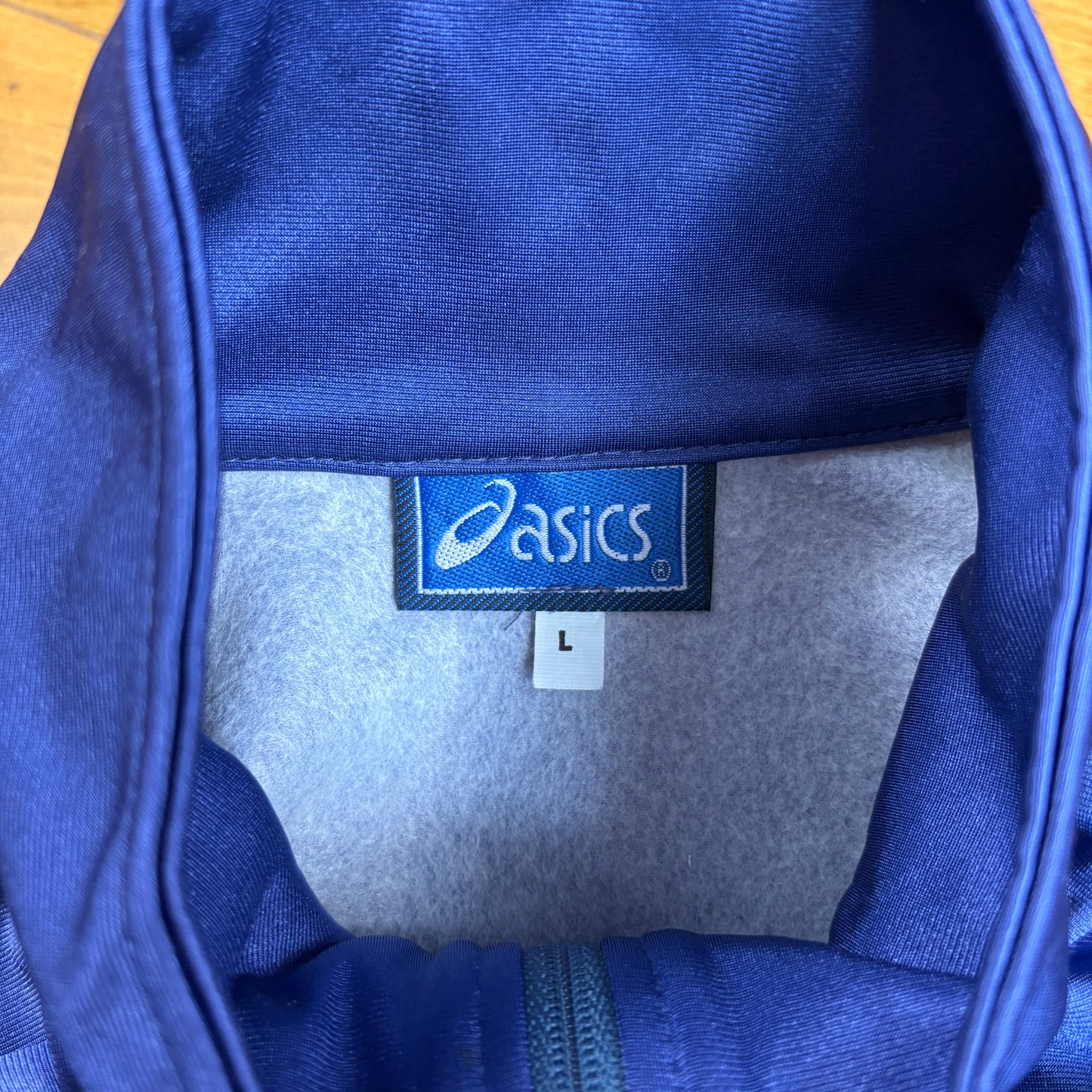 Vintage ASICs Blue Tracksuit Track Shell Windbreaker Jacket and Bottoms - M/L