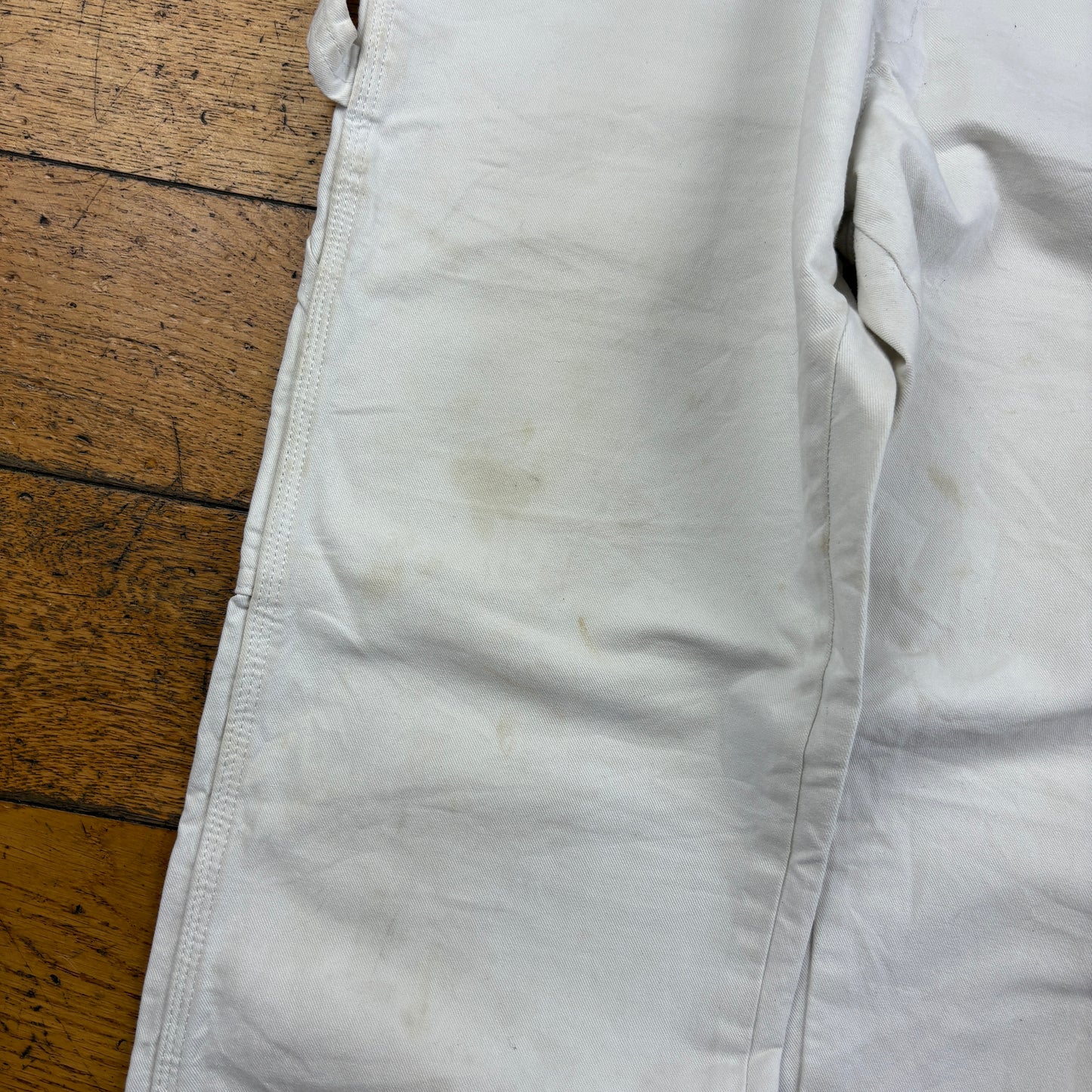 Vintage Dickies White Workwear Carpenter Baggy Trousers - 30
