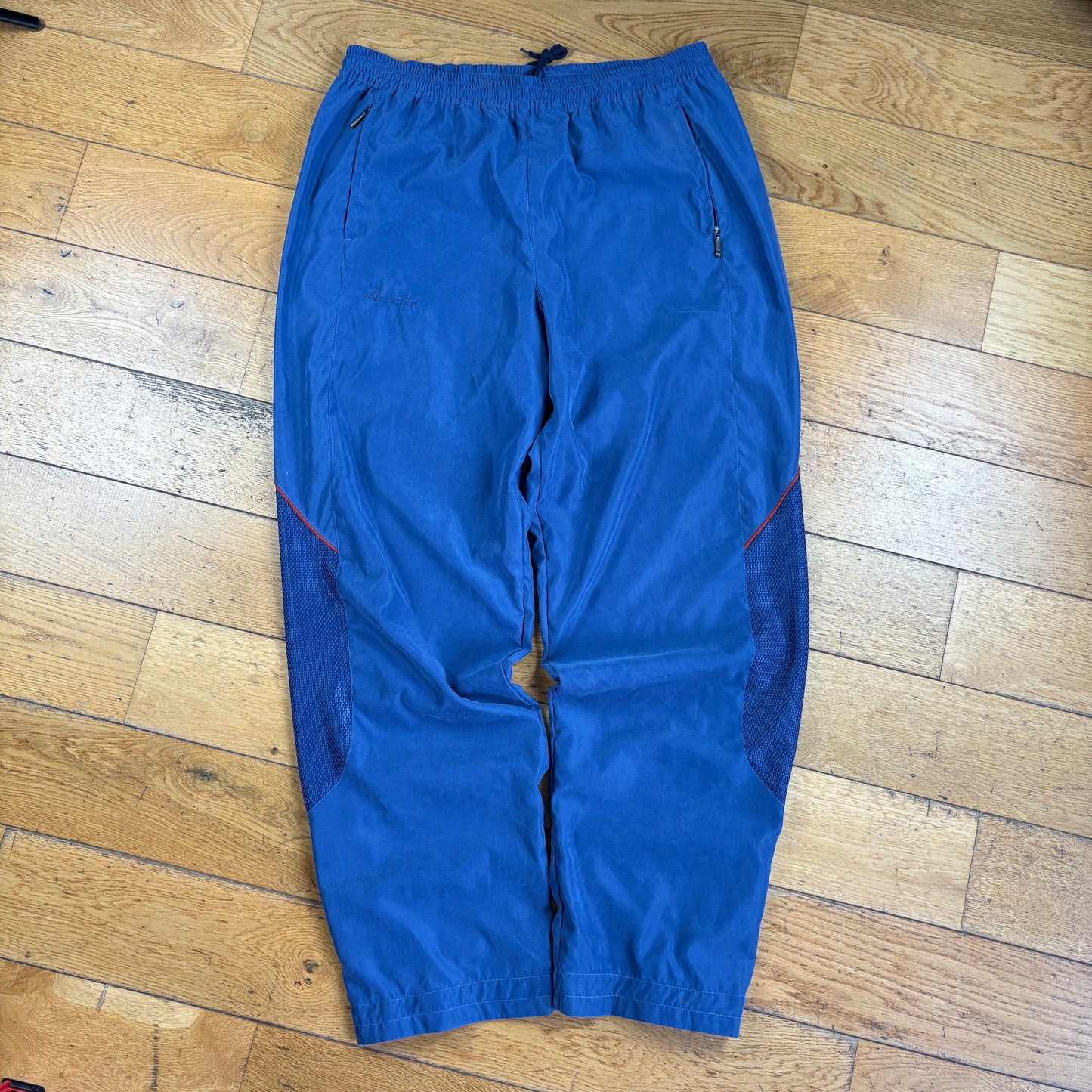 Vintage Australia Blue Tracksuit Jacket and Baggy Bottoms Shell Suit - XL