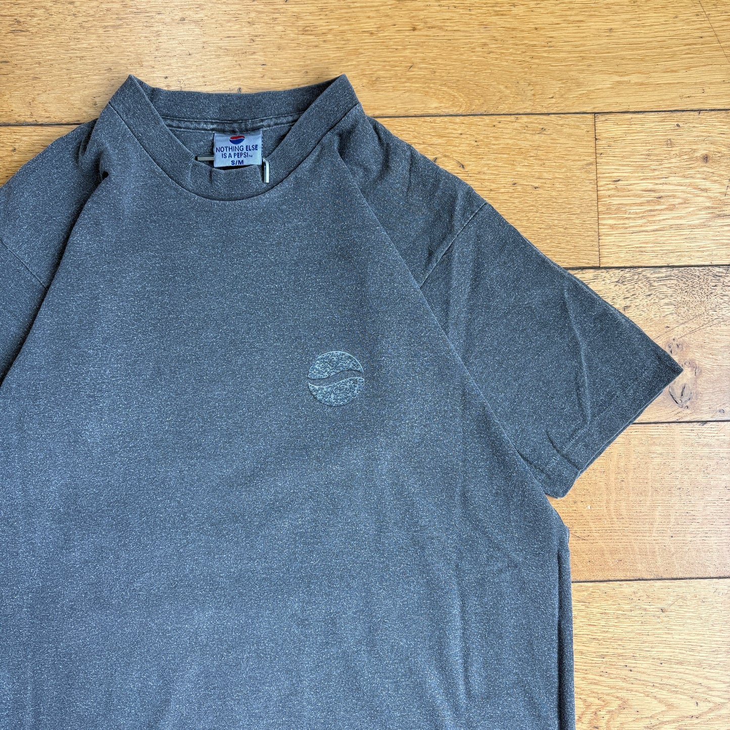 Vintage 90s Pepsi Grey Single Stitch Graphic T-Shirt - S