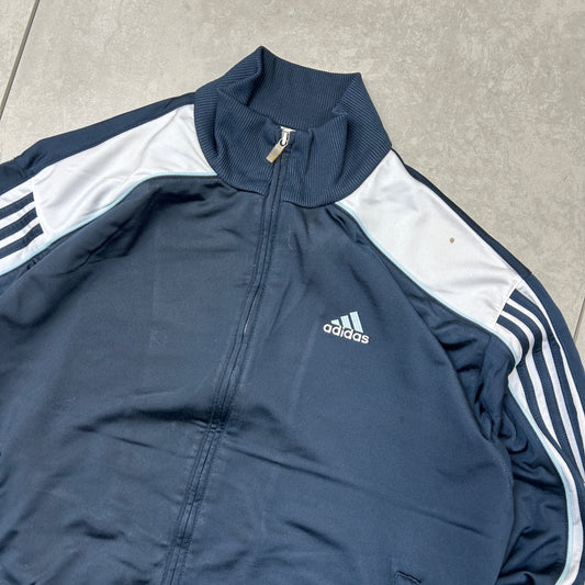 Vintage Adidas Navy Tracksuit Track Shell Windbreaker Jacket - L