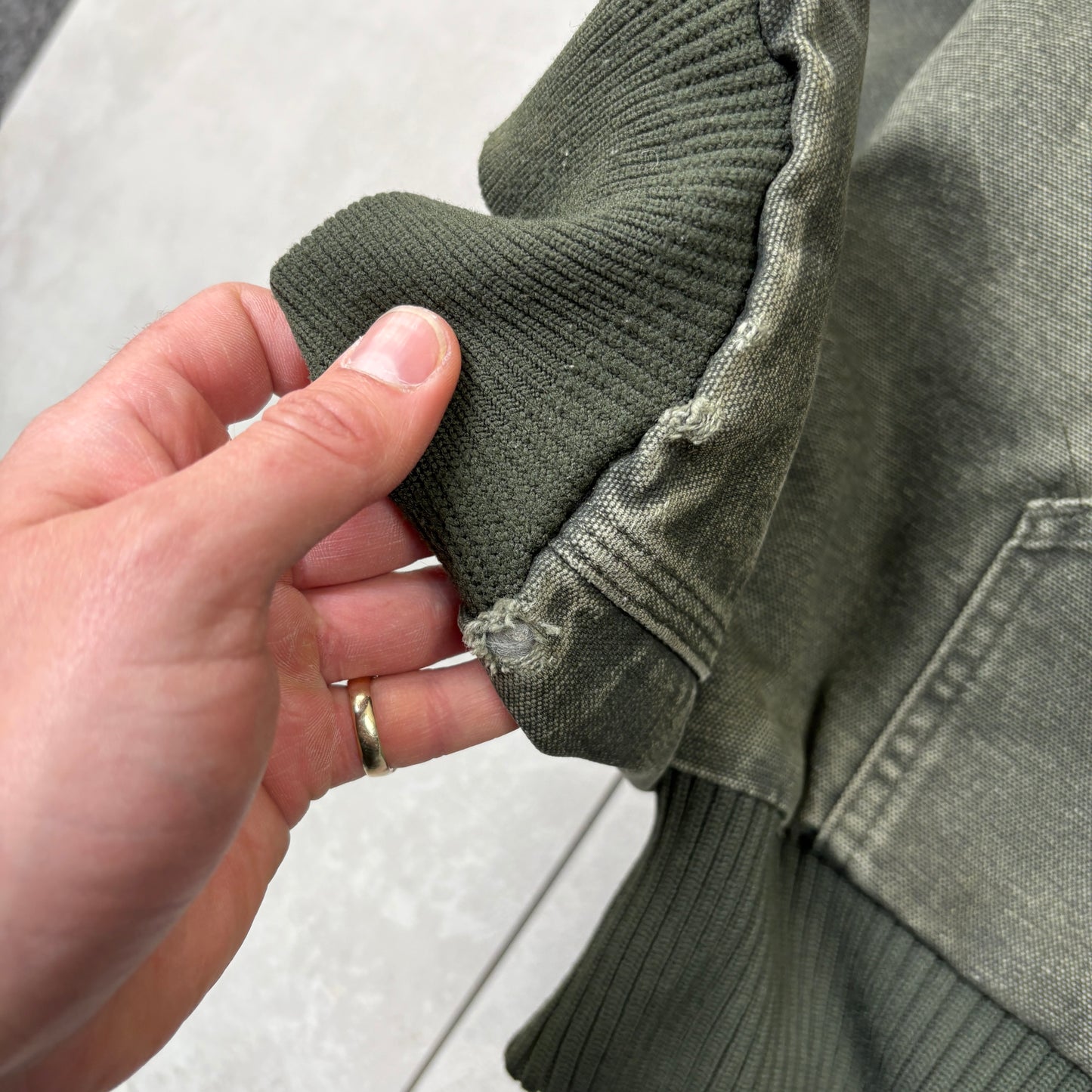 Vintage Carhartt Green Active Workwear Jacket - M