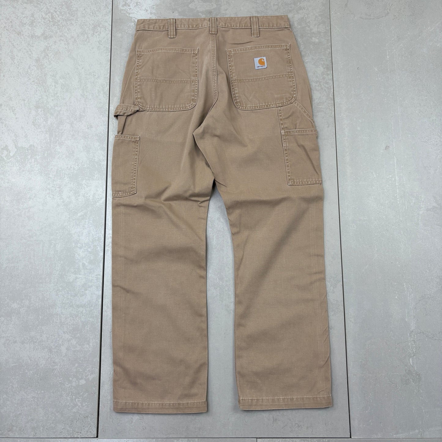 Vintage Carhartt Brown Workwear Carpenter Baggy Trousers - 33
