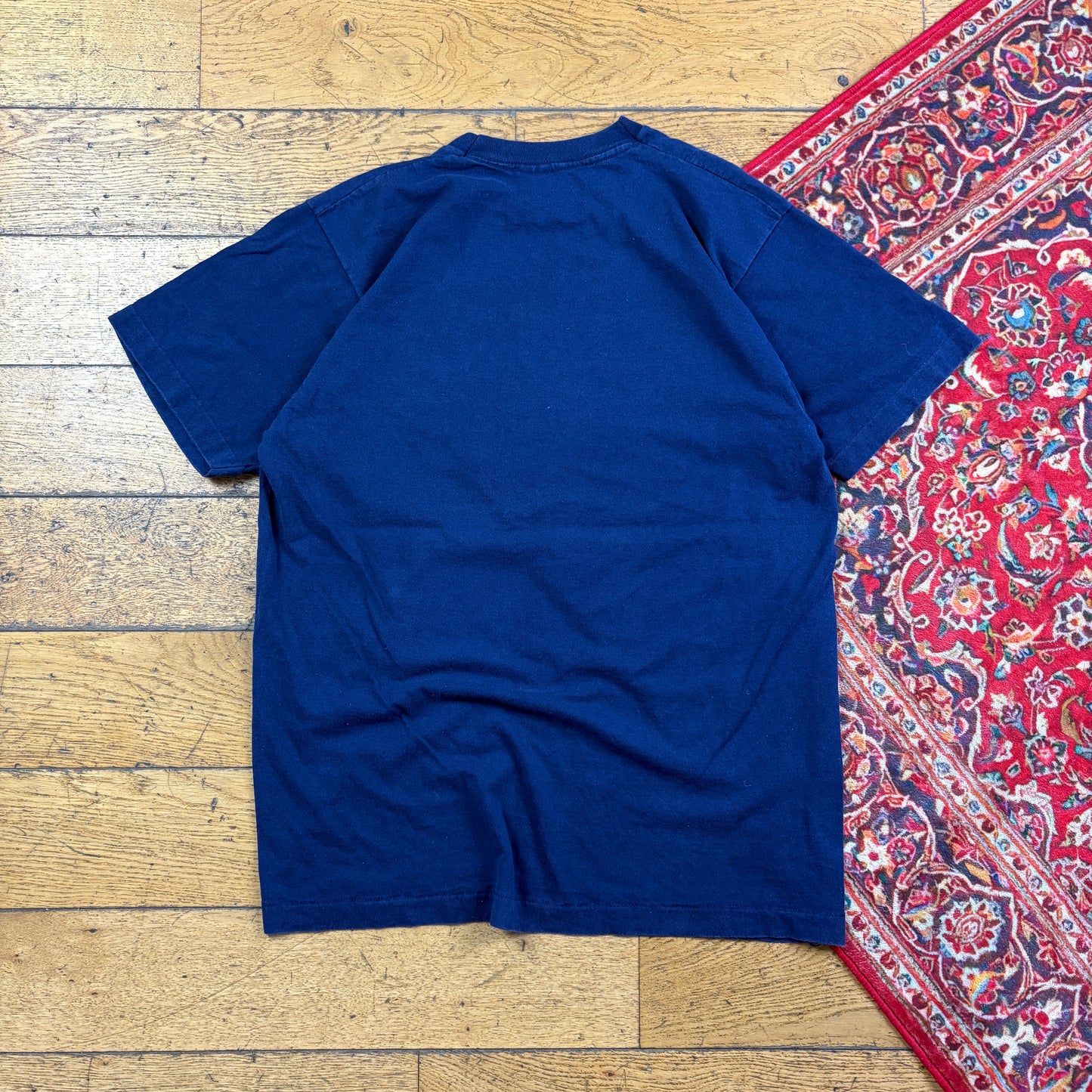 Vintage 90s Navy Police Funny Single Stitch Graphic T-Shirt - M